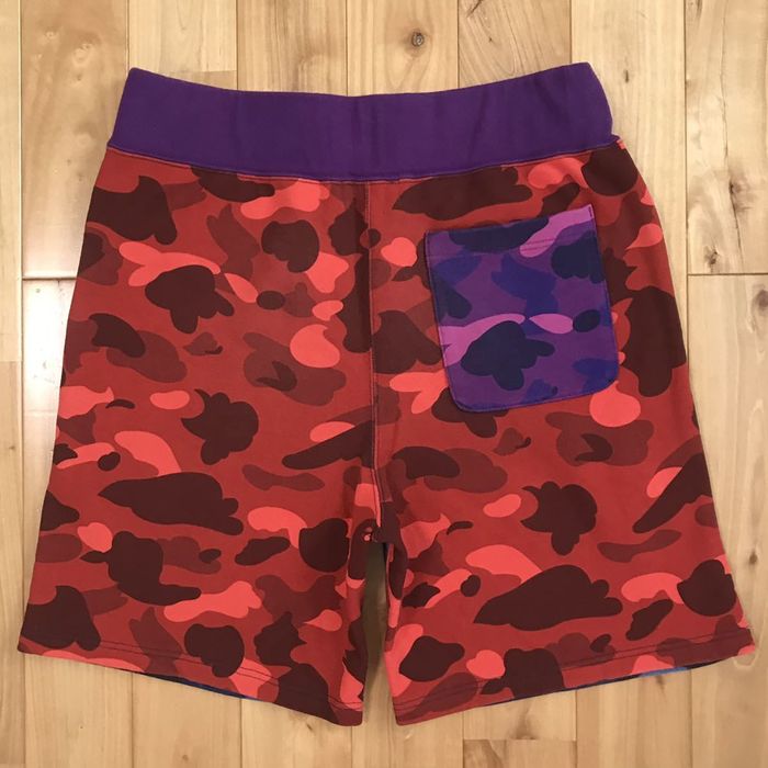 Bape BAPE Crazy camo shark sweat shorts a bathing ape ☆size M