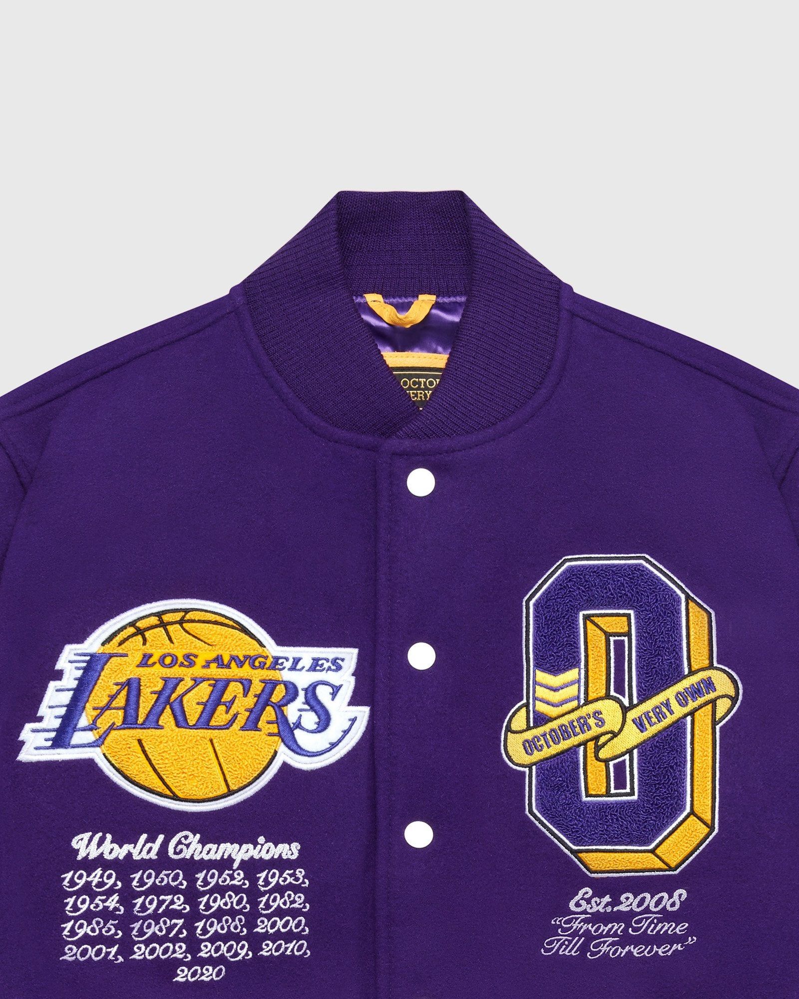 Drake OVO X NBA LAKERS VARSITY JACKET Size US XL / EU 56 / 4 - 7 Thumbnail