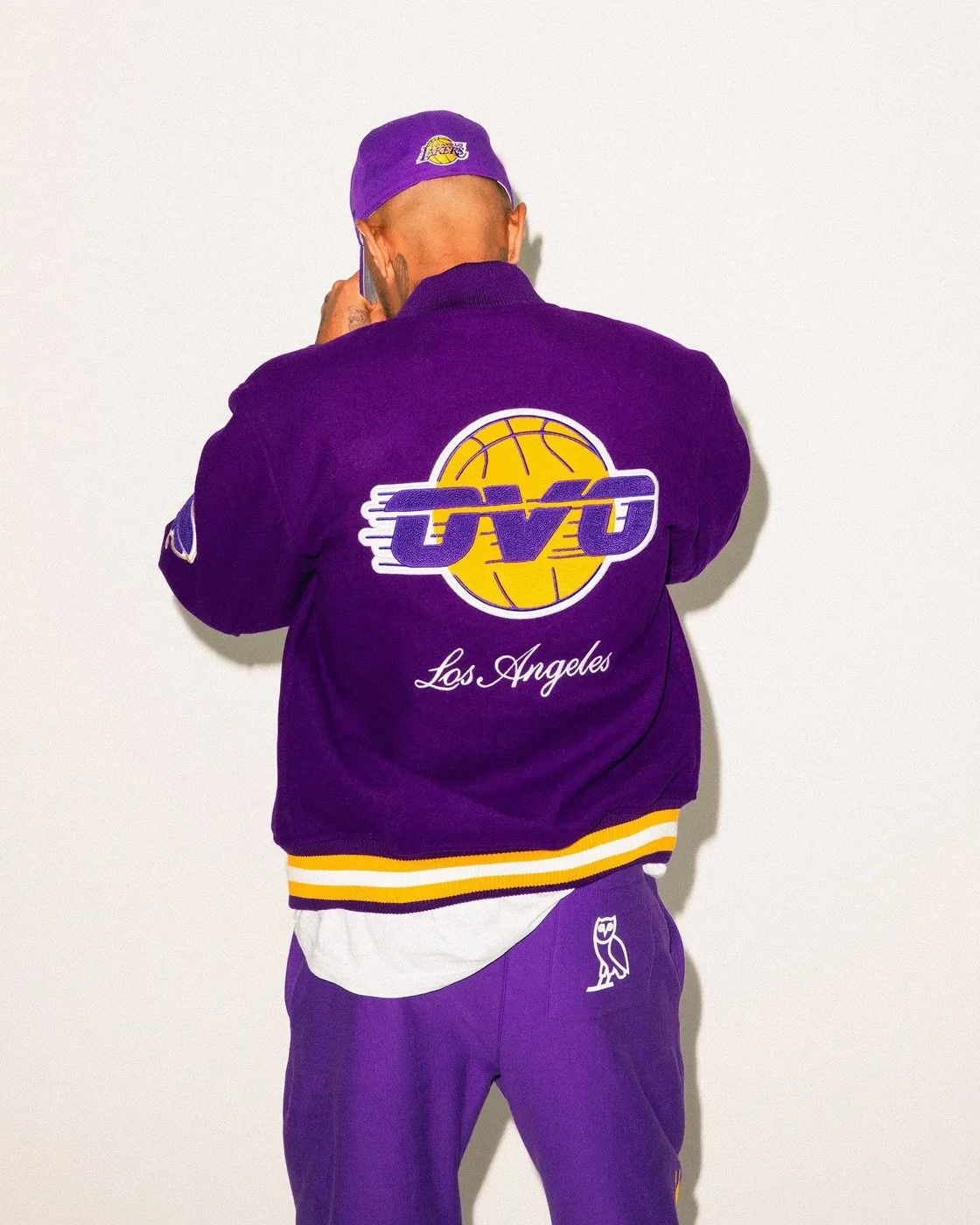 Drake OVO X NBA LAKERS VARSITY JACKET Size US XL / EU 56 / 4 - 4 Thumbnail