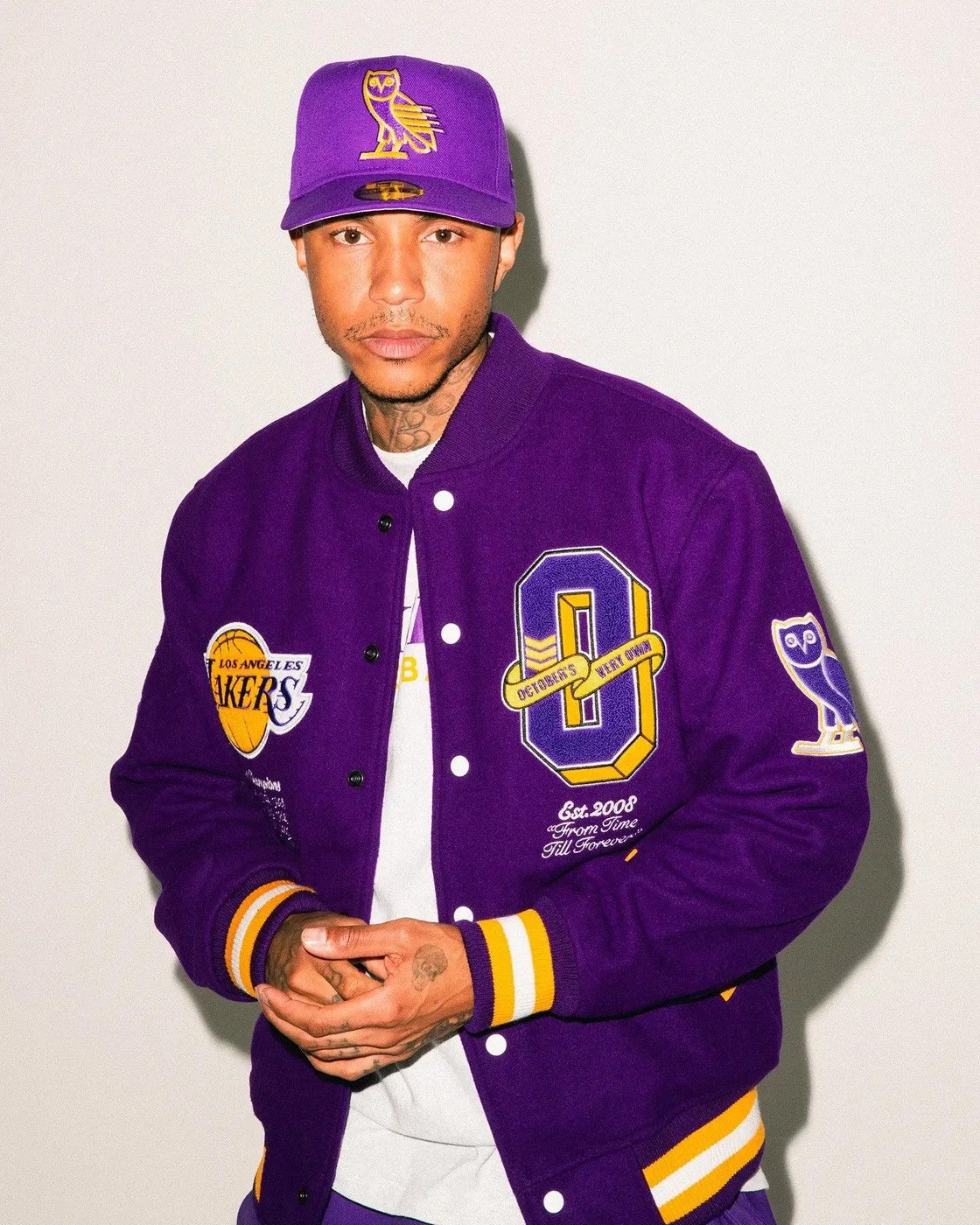 Drake OVO X NBA LAKERS VARSITY JACKET Size US XL / EU 56 / 4 - 3 Thumbnail