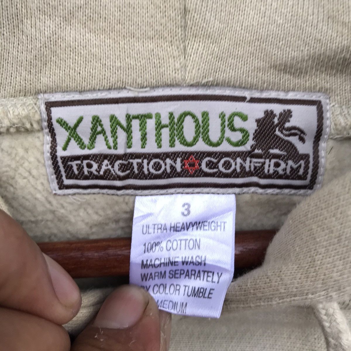 Japanese Brand Vintage Xanthous Hoodie Biglogo Spellout Sweatshirt Size US XL / EU 56 / 4 - 7 Thumbnail