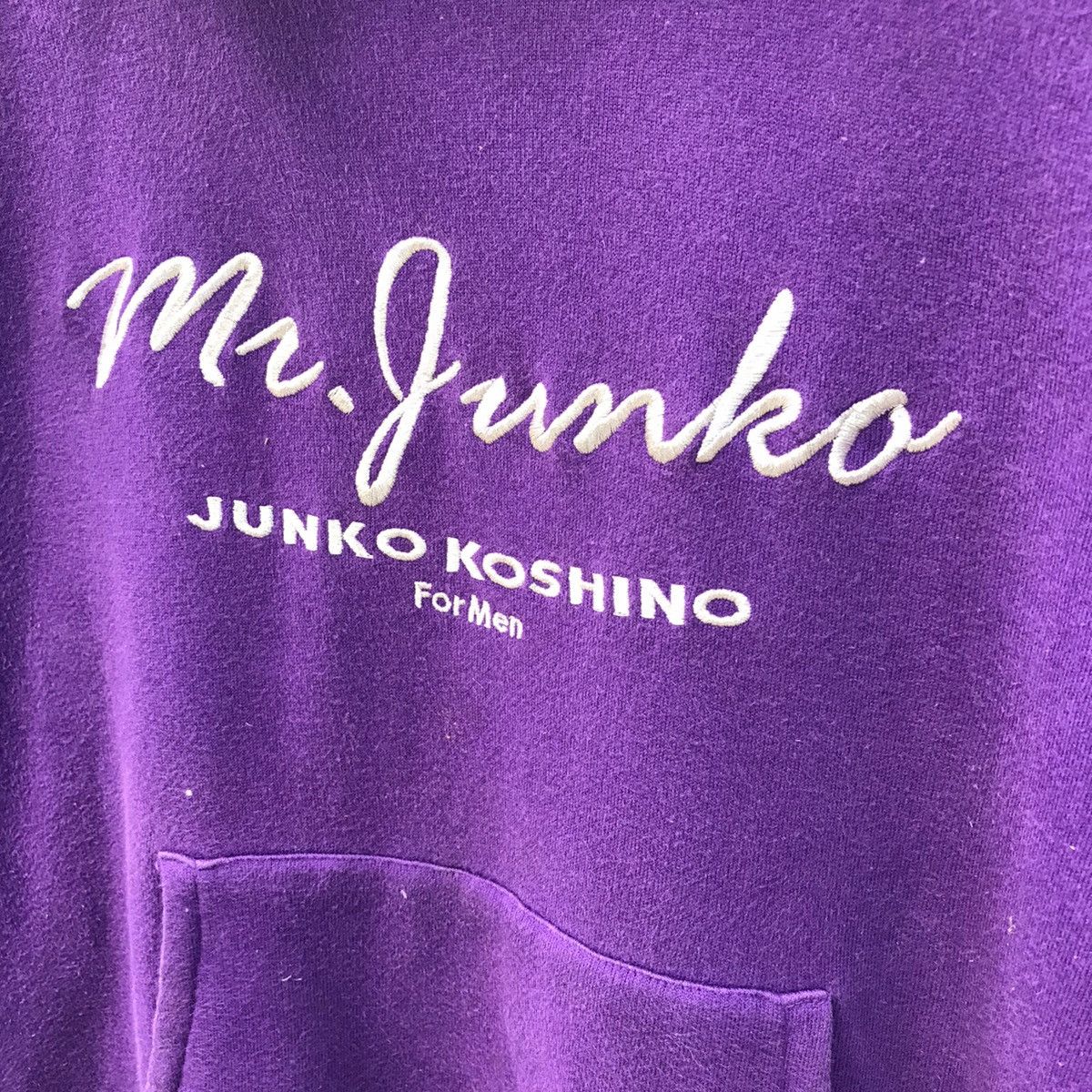 Mr. Junko Mr.Junko Koshino Hoodie Spellout Embroidery Sweatshirt Size US L / EU 52-54 / 3 - 4 Thumbnail
