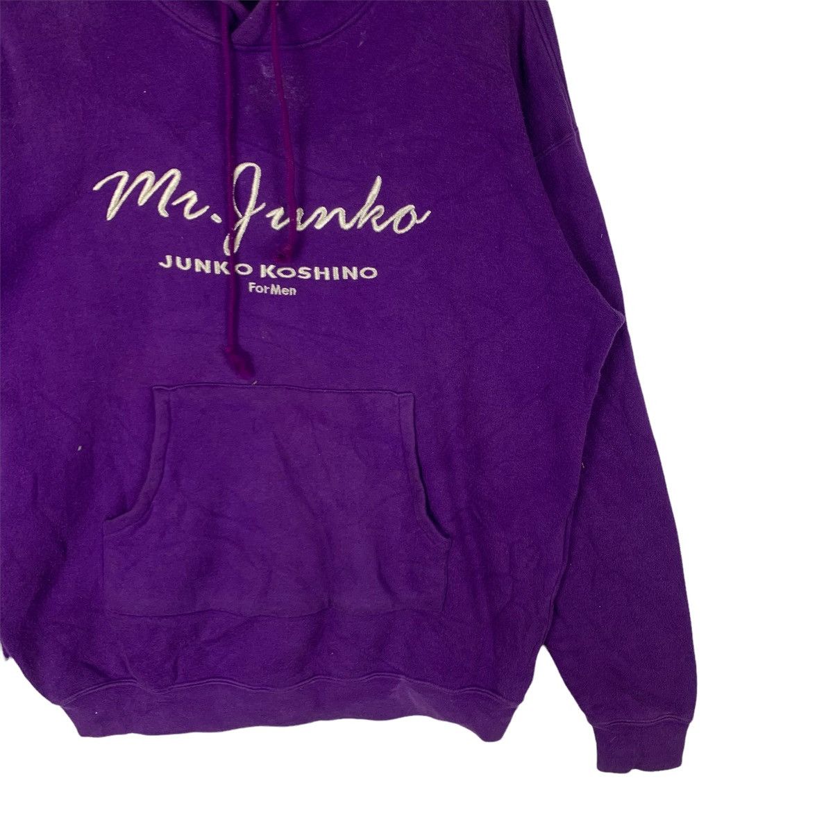 Mr. Junko Mr.Junko Koshino Hoodie Spellout Embroidery Sweatshirt Size US L / EU 52-54 / 3 - 3 Thumbnail