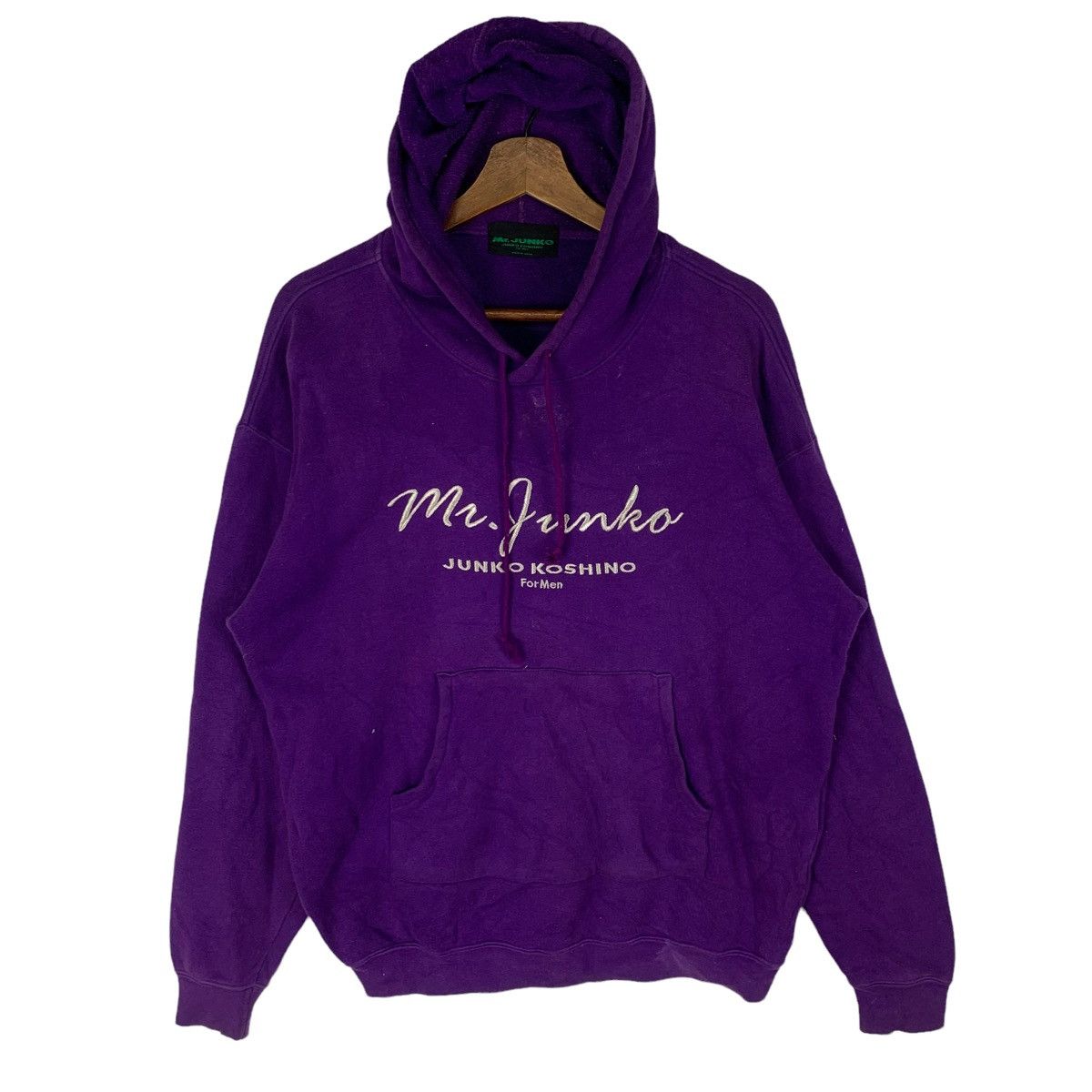 Mr. Junko Mr.Junko Koshino Hoodie Spellout Embroidery Sweatshirt Size US L / EU 52-54 / 3 - 1 Thumbnail