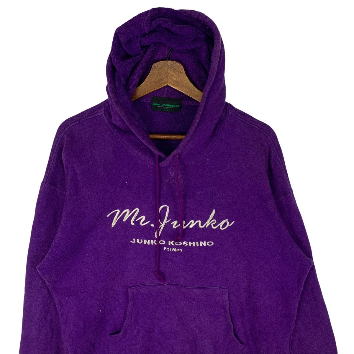 Mr. Junko Mr.Junko Koshino Hoodie Spellout Embroidery Sweatshirt Size US L / EU 52-54 / 3 - 2 Thumbnail