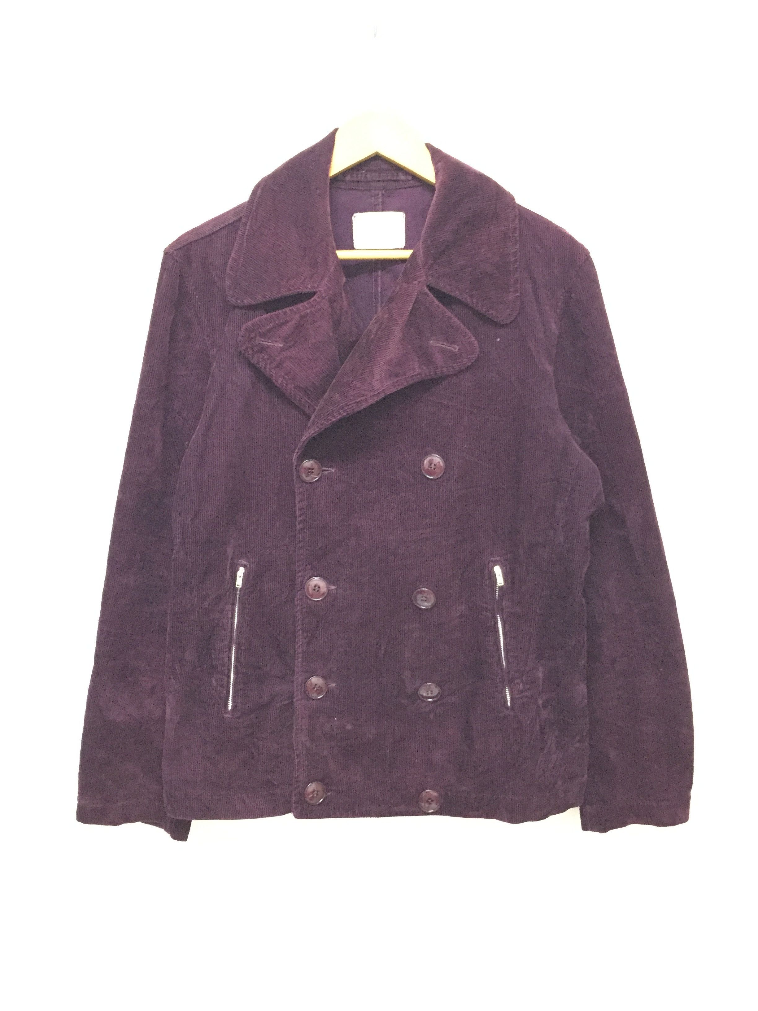 CABANE de ZUCCa 2004 ZUCCA By Issey Miyake double breast corduroy jacket Size US M / EU 48-50 / 2 - 2 Thumbnail