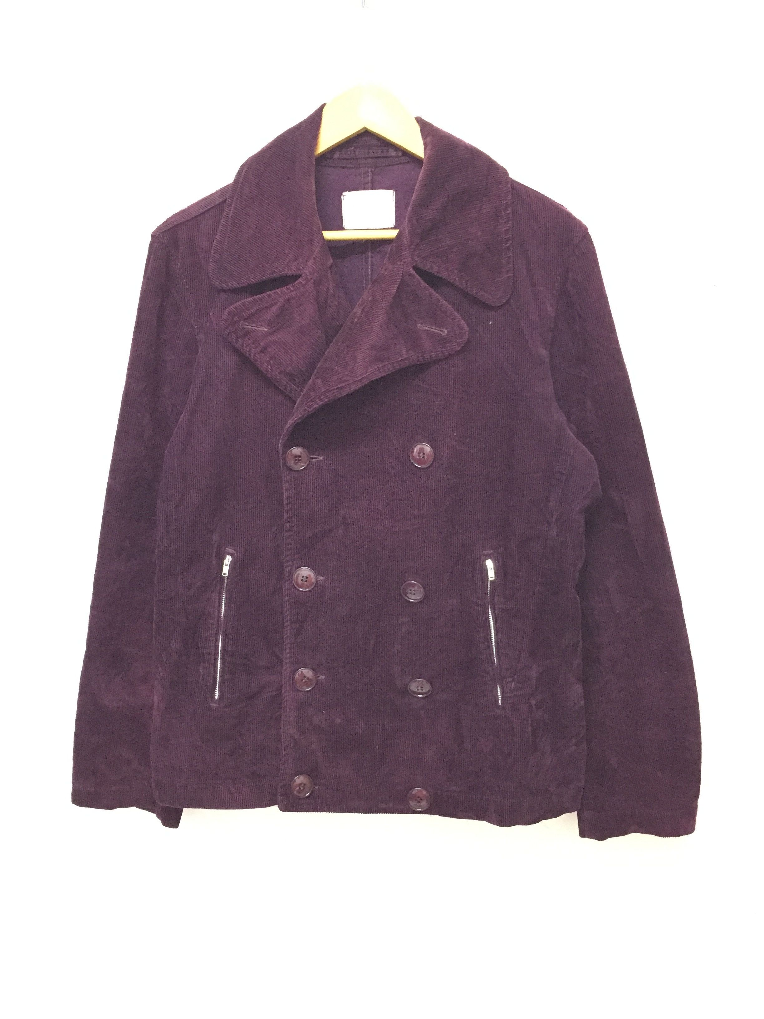CABANE de ZUCCa 2004 ZUCCA By Issey Miyake double breast corduroy jacket Size US M / EU 48-50 / 2 - 1 Thumbnail