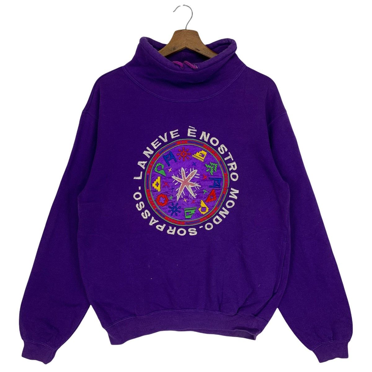 Iro 90s IRO Embroidery Logo Pullover turtleneck Sweatshirt Size US L / EU 52-54 / 3 - 1 Thumbnail