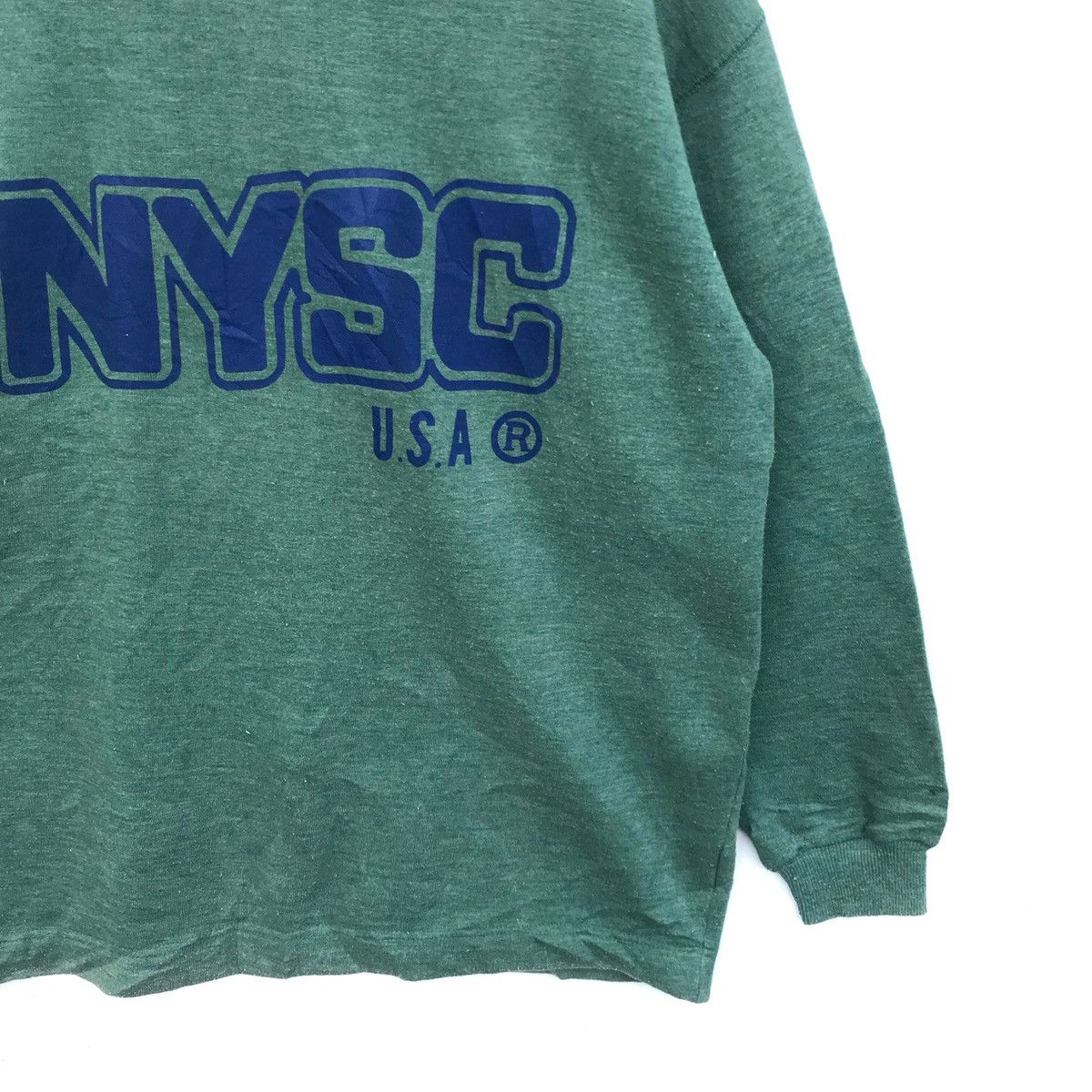 Lee Vintage NYSC USA Turtleneck Spellout Sweatshirt Size US L / EU 52-54 / 3 - 4 Thumbnail