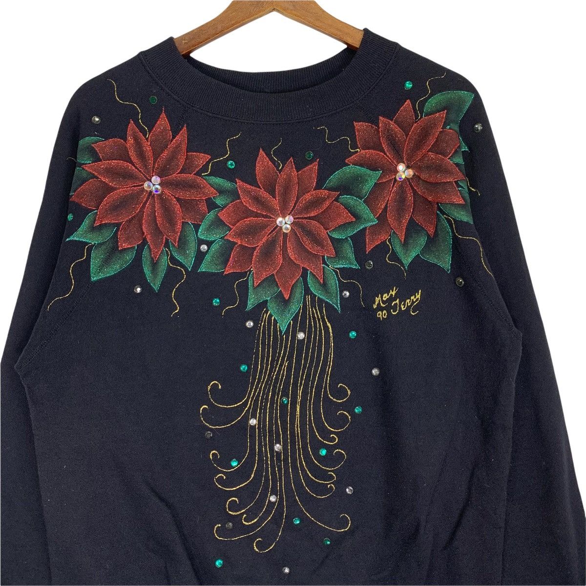Vintage Vintage 90s May Jenny Pannill Embroidery Sweatshirt Size US L / EU 52-54 / 3 - 2 Thumbnail