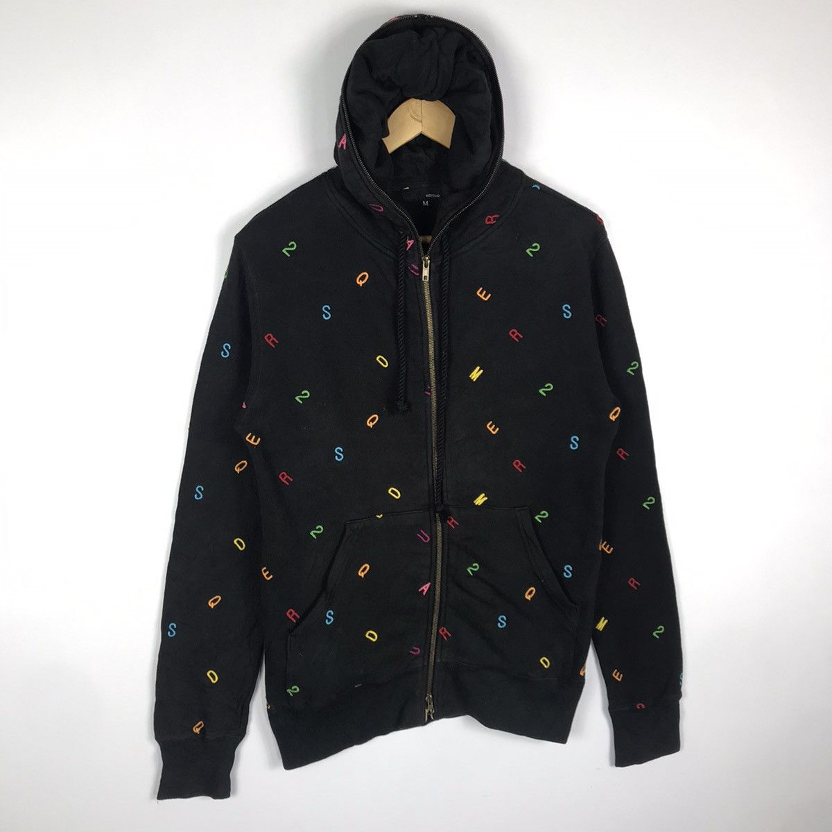 Japanese Brand M25quared Embroidery Full Print Hoodie Sweatshirt Size US M / EU 48-50 / 2 - 3 Thumbnail