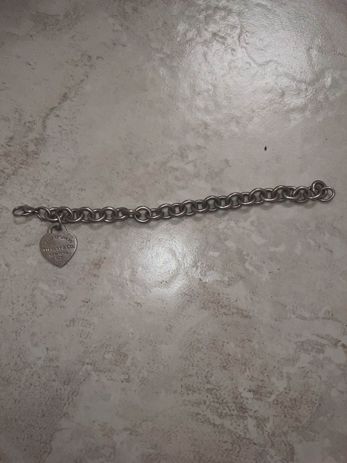 Return To Tiffany Heart Tag Charm Bracelet in Silver