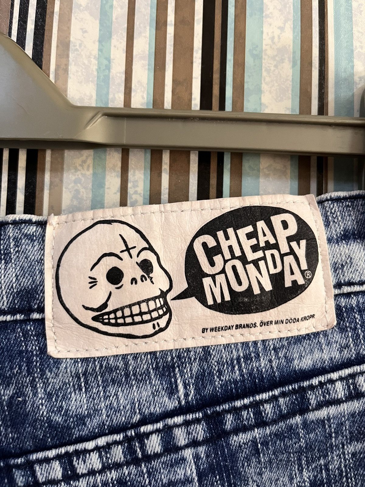 Cheap Monday 1990s blue sky skinny stretched #C2 Size US 27 - 6 Thumbnail