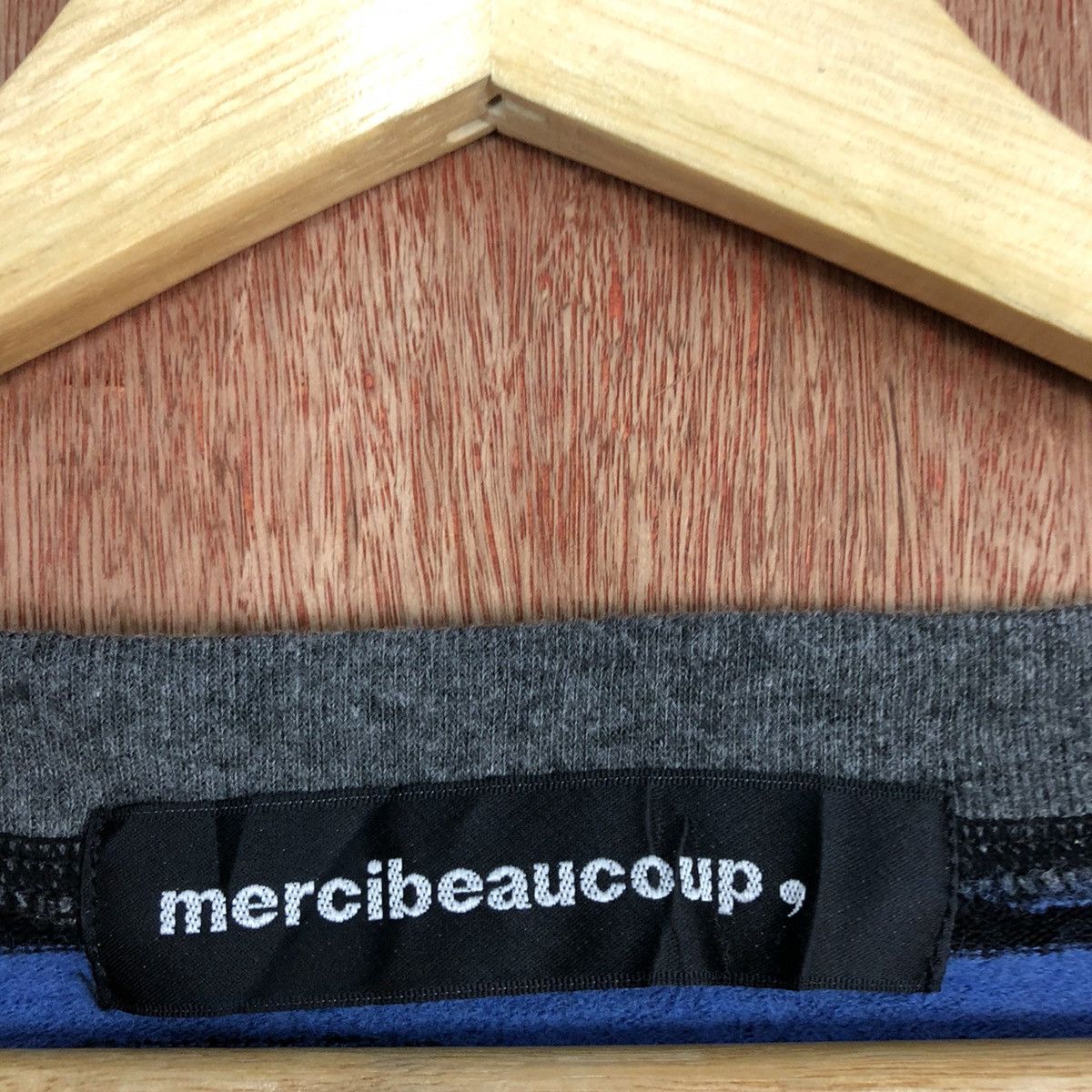 mercibeaucoup Mercibeaucoup Stripe Blue black Knitwear #H145 Size M / US 6-8 / IT 42-44 - 11 Thumbnail