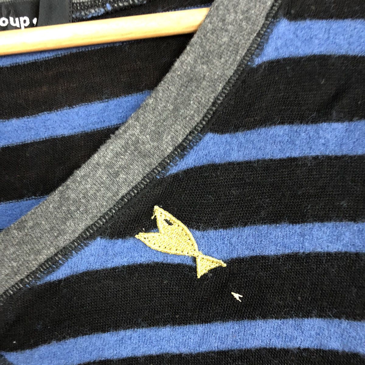 mercibeaucoup Mercibeaucoup Stripe Blue black Knitwear #H145 Size M / US 6-8 / IT 42-44 - 10 Thumbnail