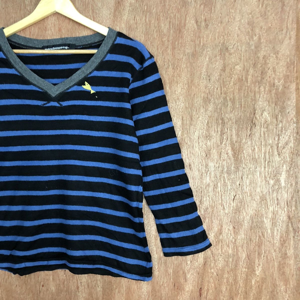 mercibeaucoup Mercibeaucoup Stripe Blue black Knitwear #H145 Size M / US 6-8 / IT 42-44 - 5 Thumbnail