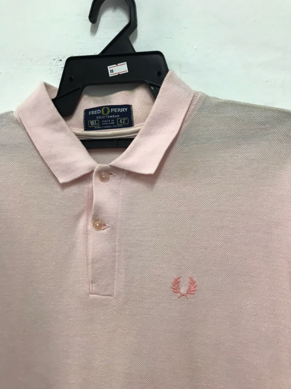 ENGLAND製 OLD FREDPERRY 42 希少 良品 FRED PERRY Made in England Polo Shirt Red 44