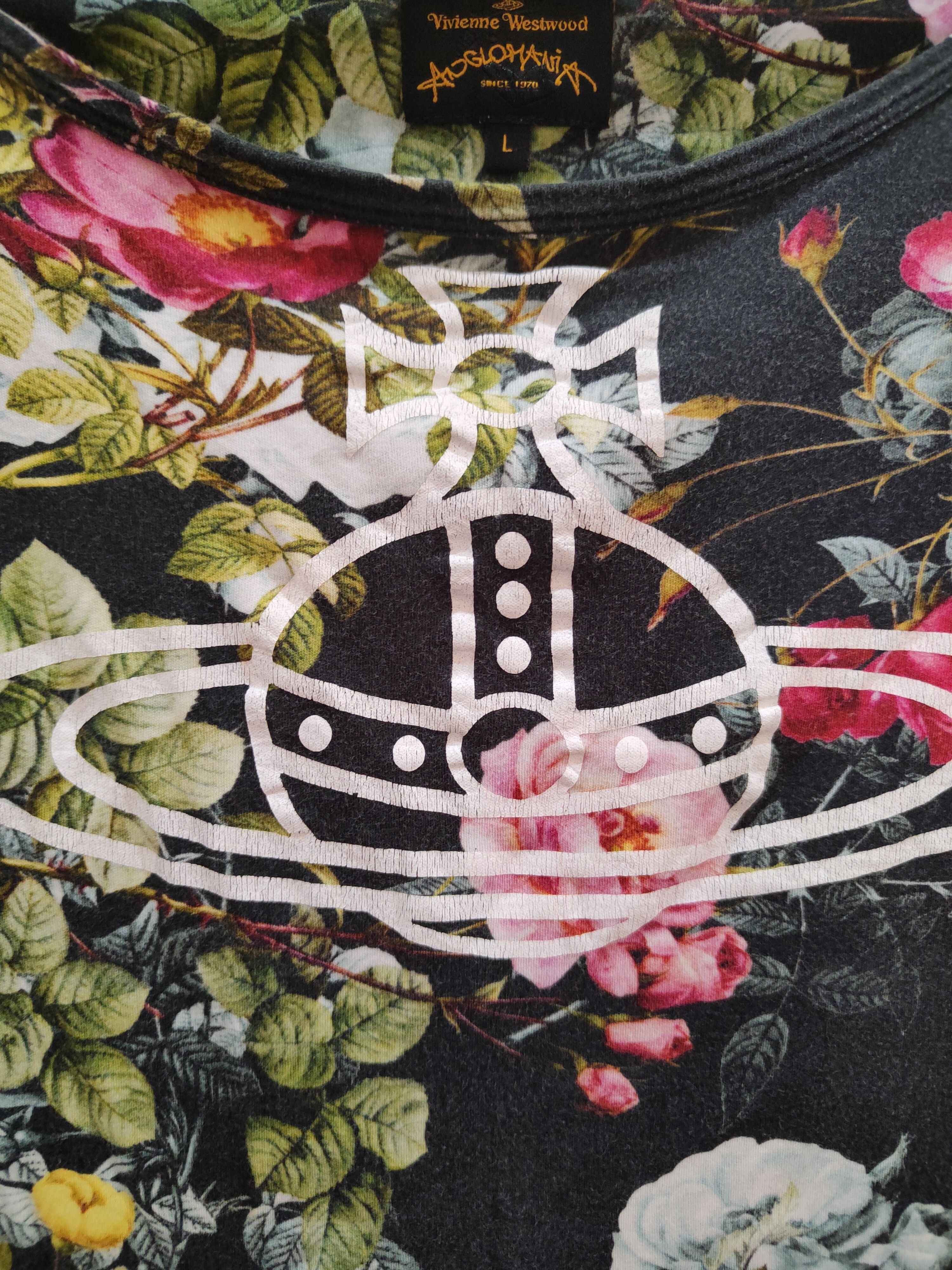 Vivienne Westwood Vivienne Westwood Floral Orb Crop T shirt Size L / US 10 / IT 46 - 5 Thumbnail