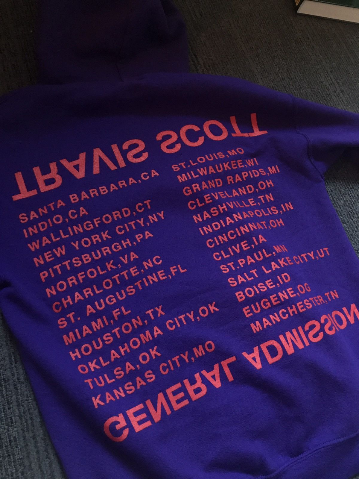 Travis Scott Purple Travis Scott Birds Eye View Tour Hoodie Size US M / EU 48-50 / 2 - 5 Thumbnail