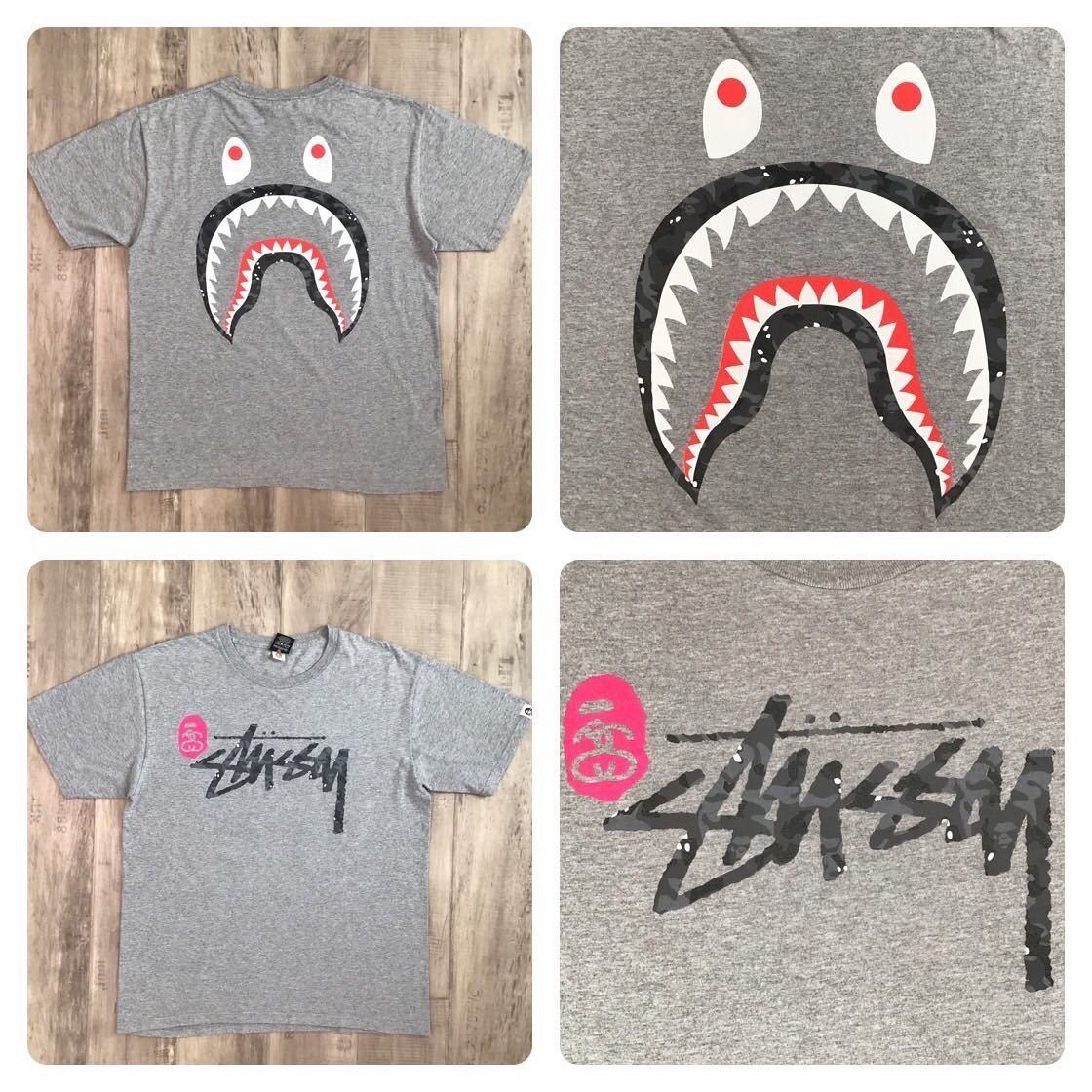 春のコレクション エイプ ape bathing a Mサイズ Tシャツ shark camo