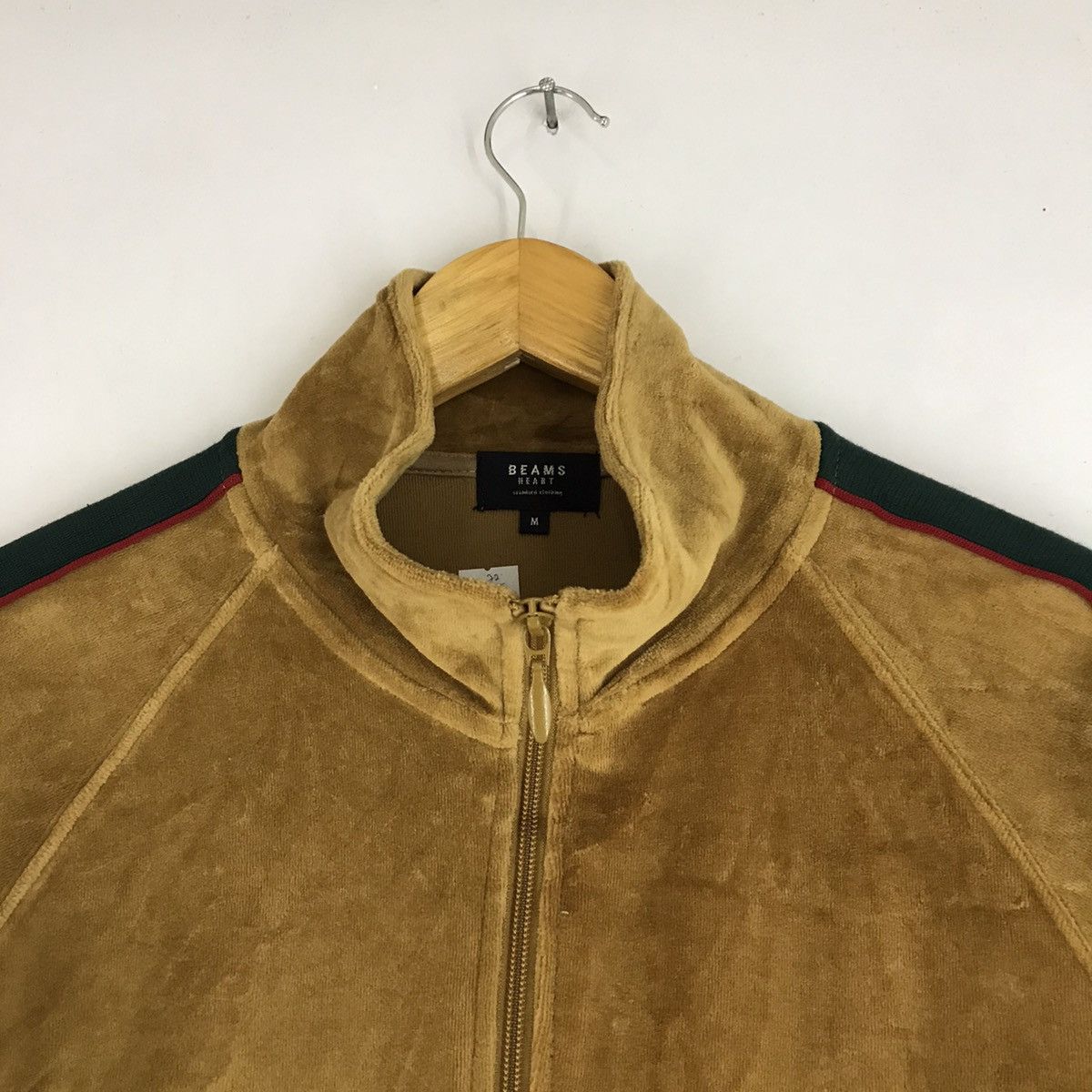 Beams Plus × Japanese Brand Beams heart green Line Sweater Zip Jacket Size US M / EU 48-50 / 2 - 2 Thumbnail