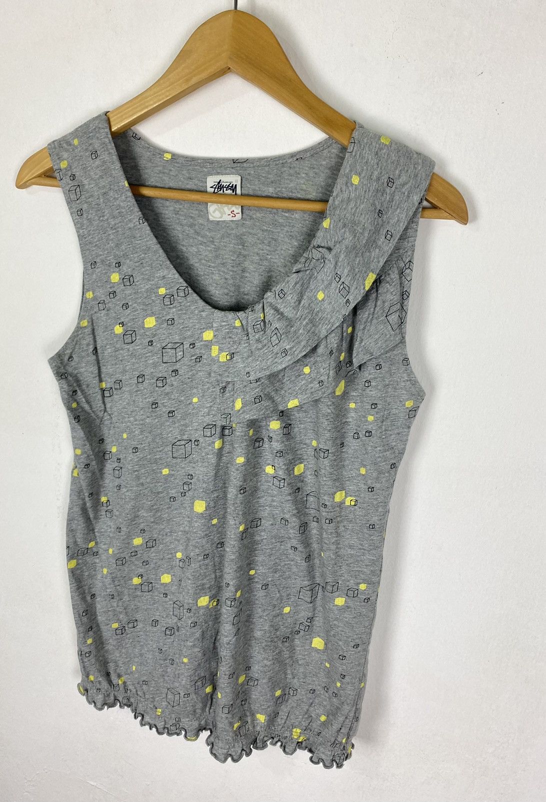 Stussy Stussy Girl Cubic Monogram Sleeveless Shirt Size S / US 4 / IT 40 - 4 Thumbnail