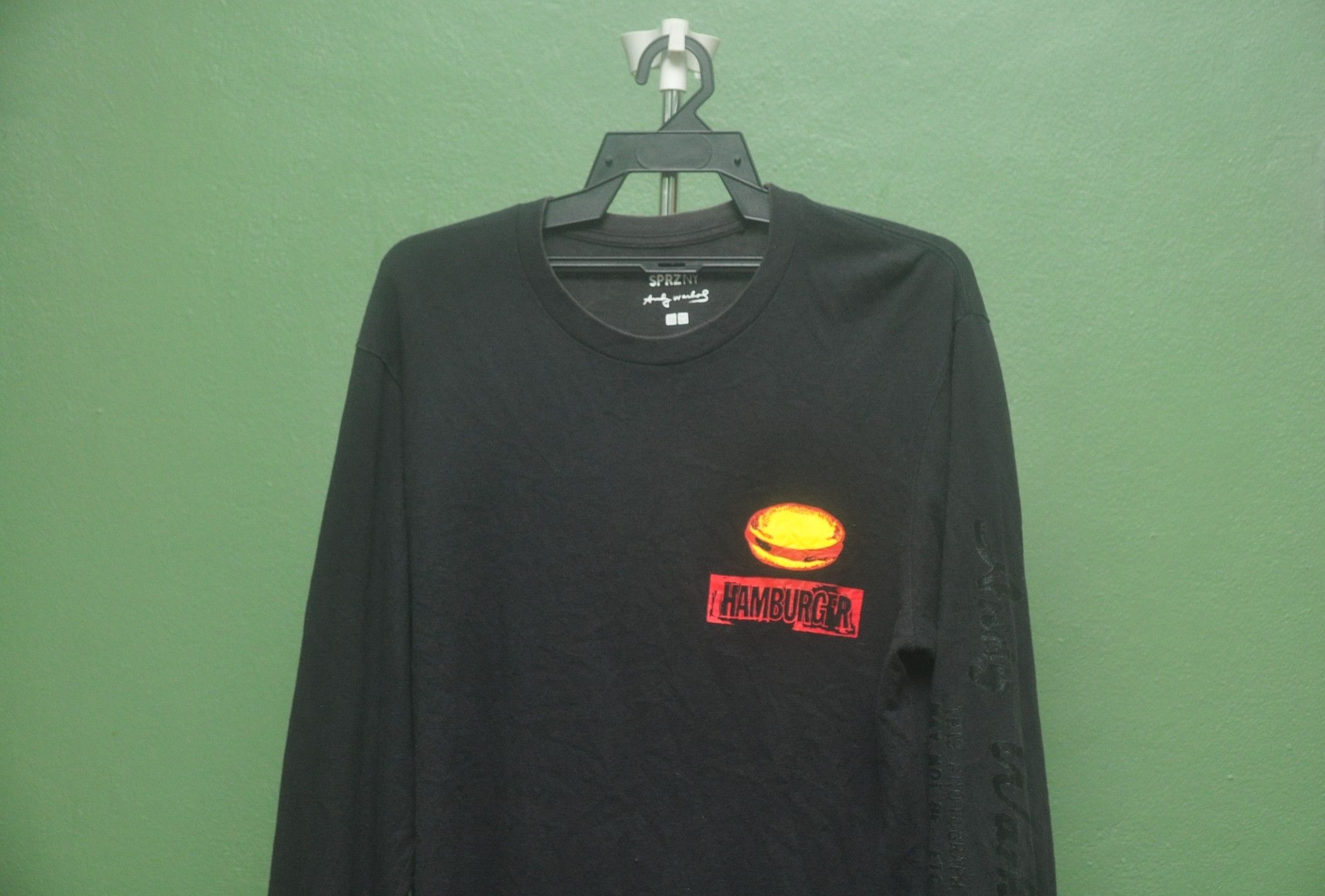 Andy Warhol × Japanese Brand × Vintage Vintage Andy Warhol Hamburger Black Colour Long Sleeve Size US L / EU 52-54 / 3 - 3 Thumbnail