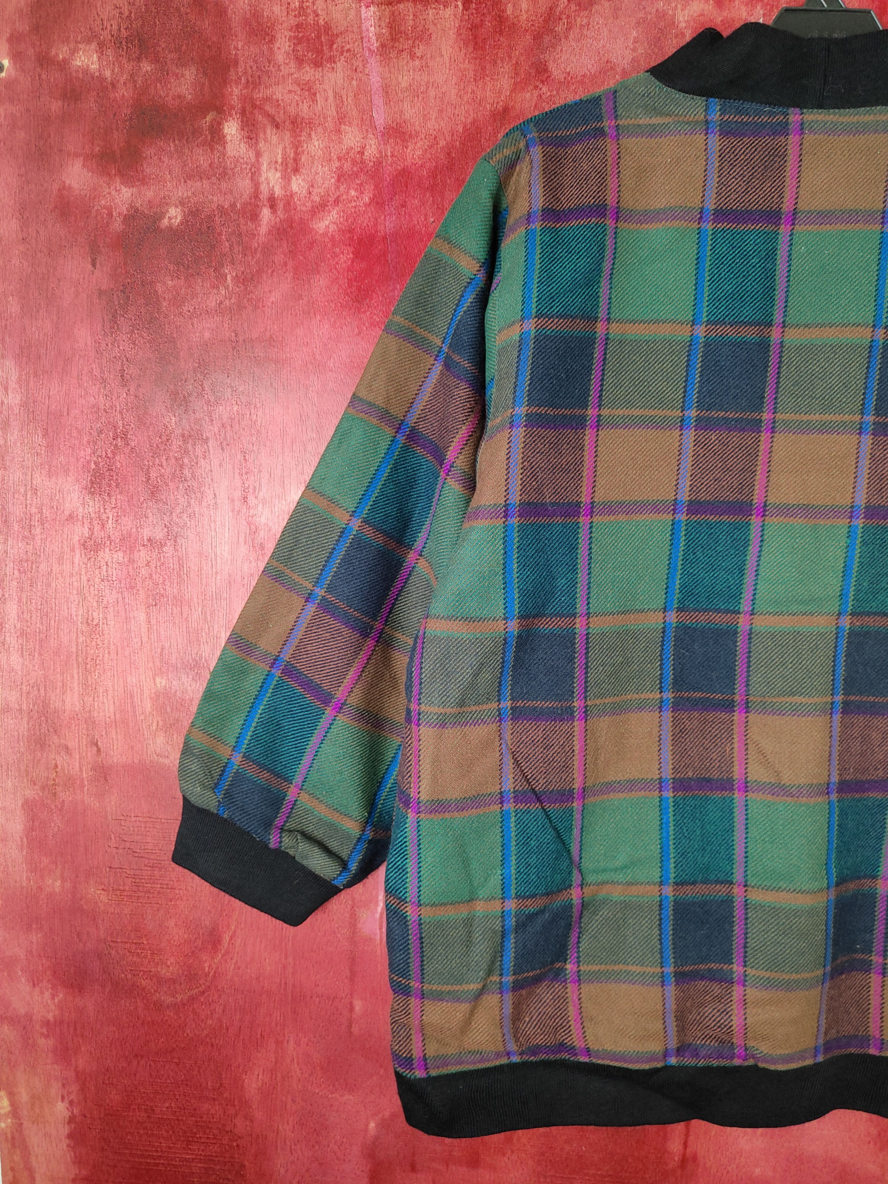 Japanese Brand Autre Moi Multicolor checkered cardigan Jacket #5174 Size US L / EU 52-54 / 3 - 6 Thumbnail