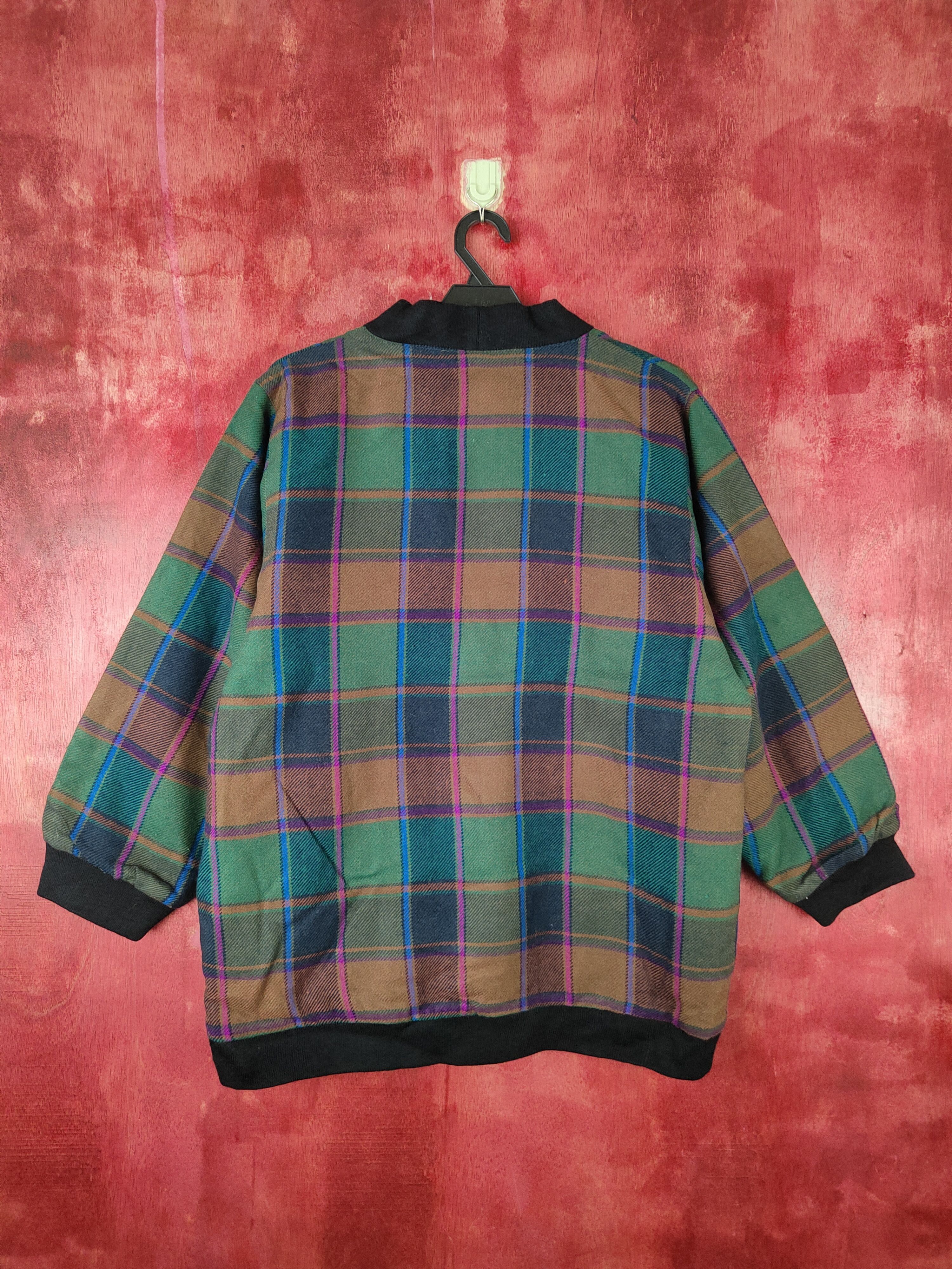 Japanese Brand Autre Moi Multicolor checkered cardigan Jacket #5174 Size US L / EU 52-54 / 3 - 5 Thumbnail