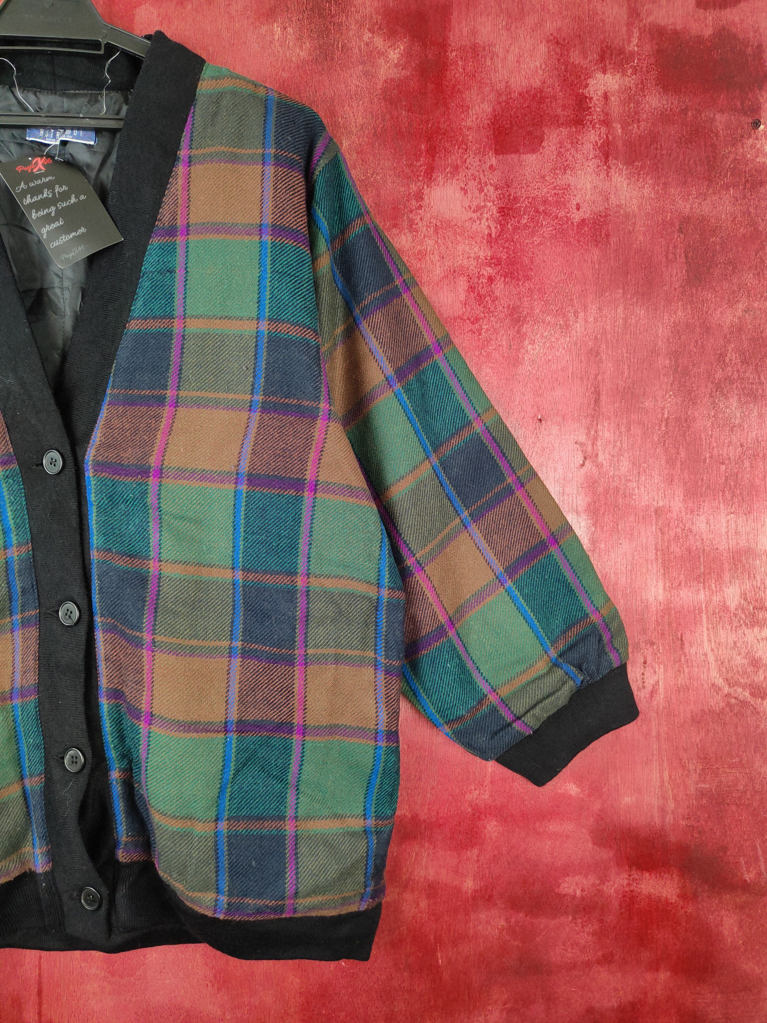 Japanese Brand Autre Moi Multicolor checkered cardigan Jacket #5174 Size US L / EU 52-54 / 3 - 4 Thumbnail