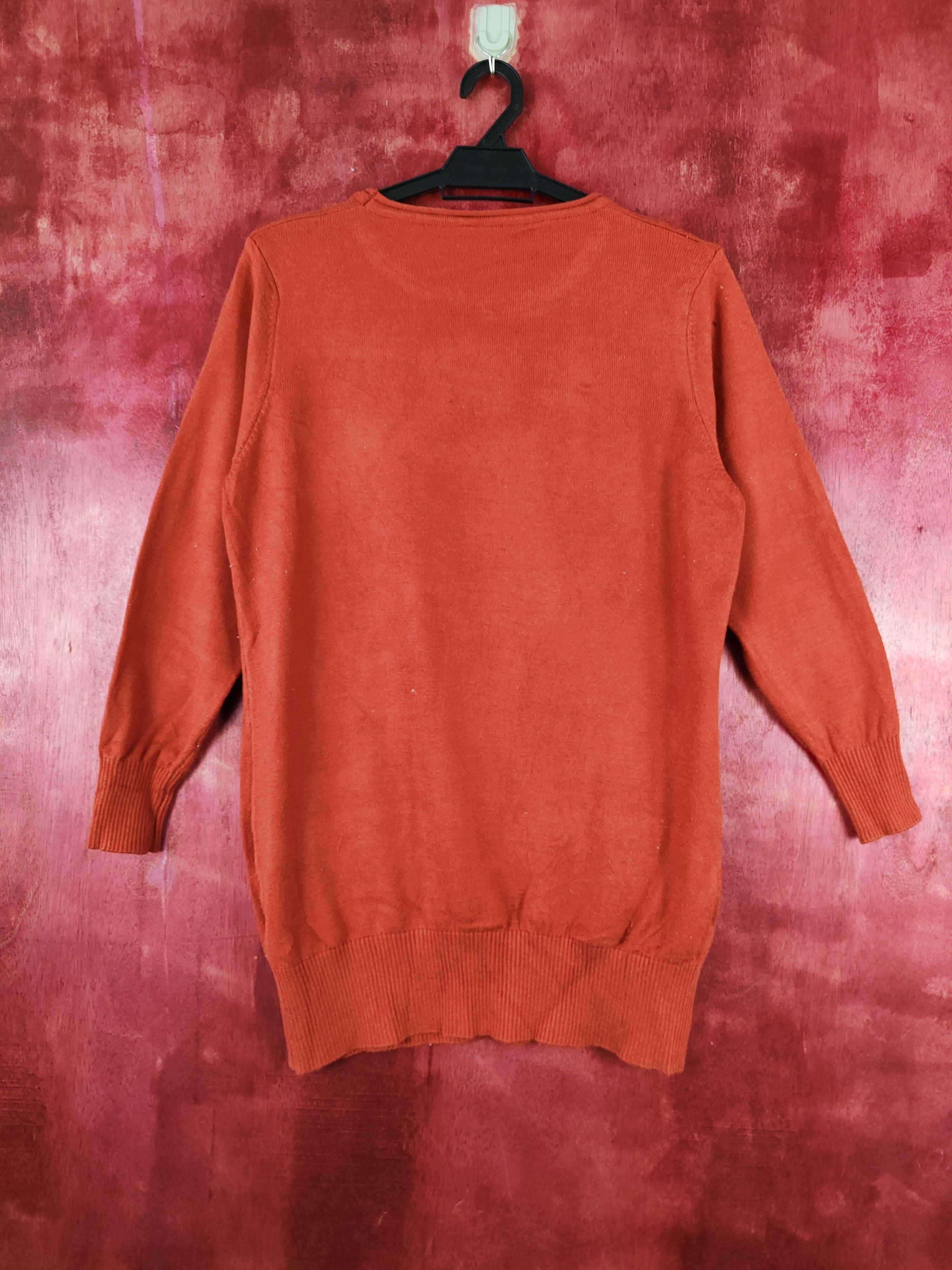 Japanese Brand K. Three Ladies hat Orange Knitwear sweatshirt #S334 Size L / US 10 / IT 46 - 6 Thumbnail