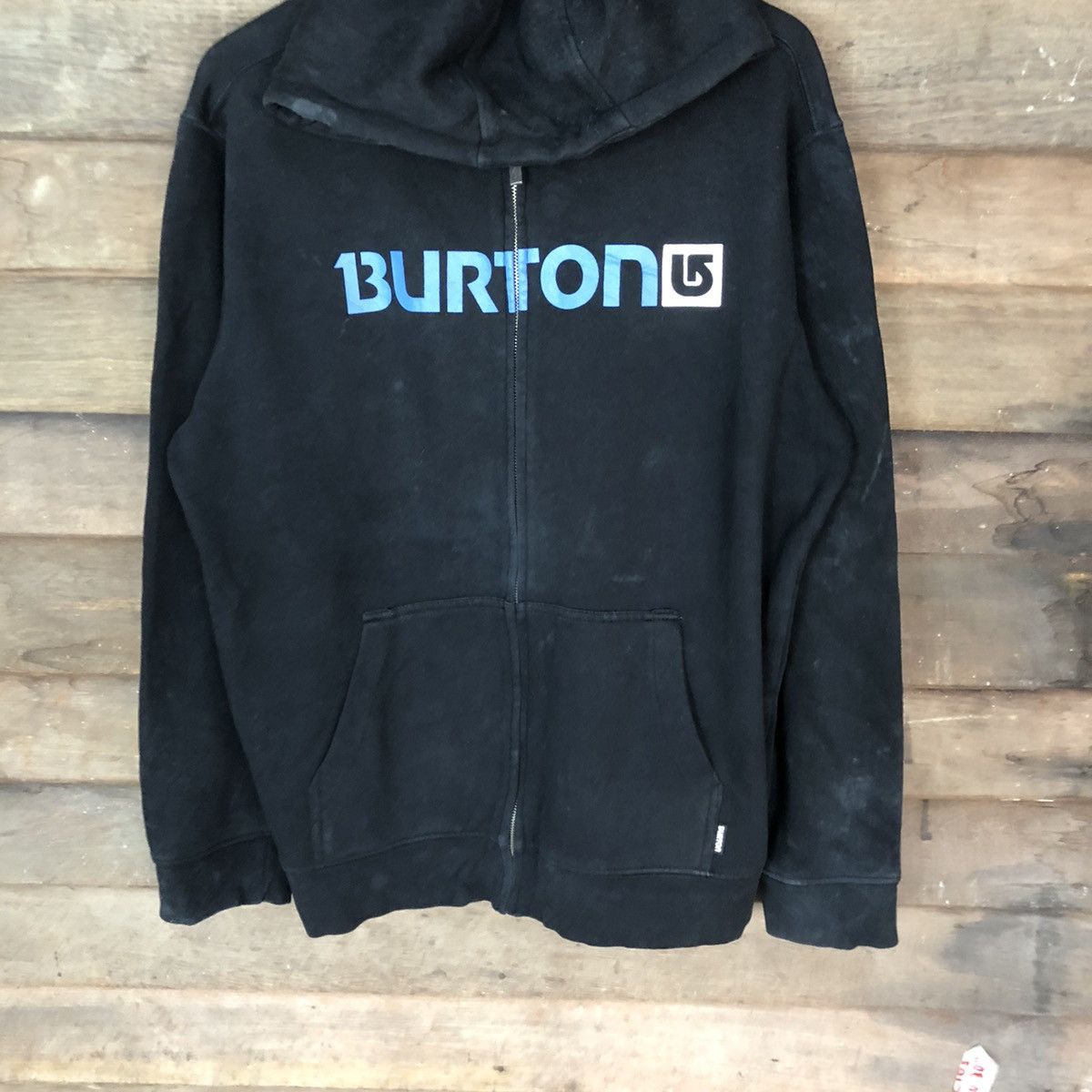 Burton × Vintage Burton Black Hoodie sweater japan skater #4737 Size US L / EU 52-54 / 3 - 3 Thumbnail