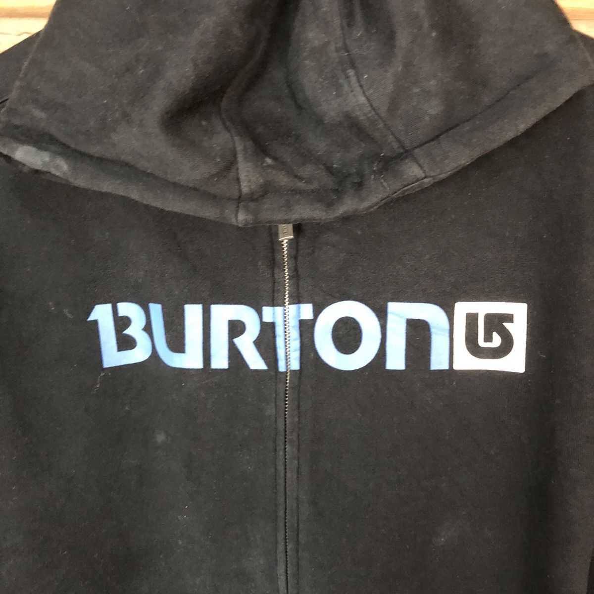 Burton × Vintage Burton Black Hoodie sweater japan skater #4737 Size US L / EU 52-54 / 3 - 6 Thumbnail