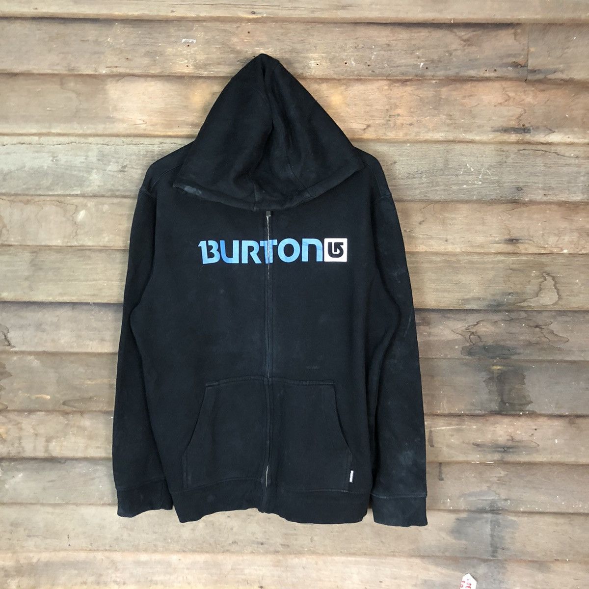 Burton × Vintage Burton Black Hoodie sweater japan skater #4737 Size US L / EU 52-54 / 3 - 1 Thumbnail