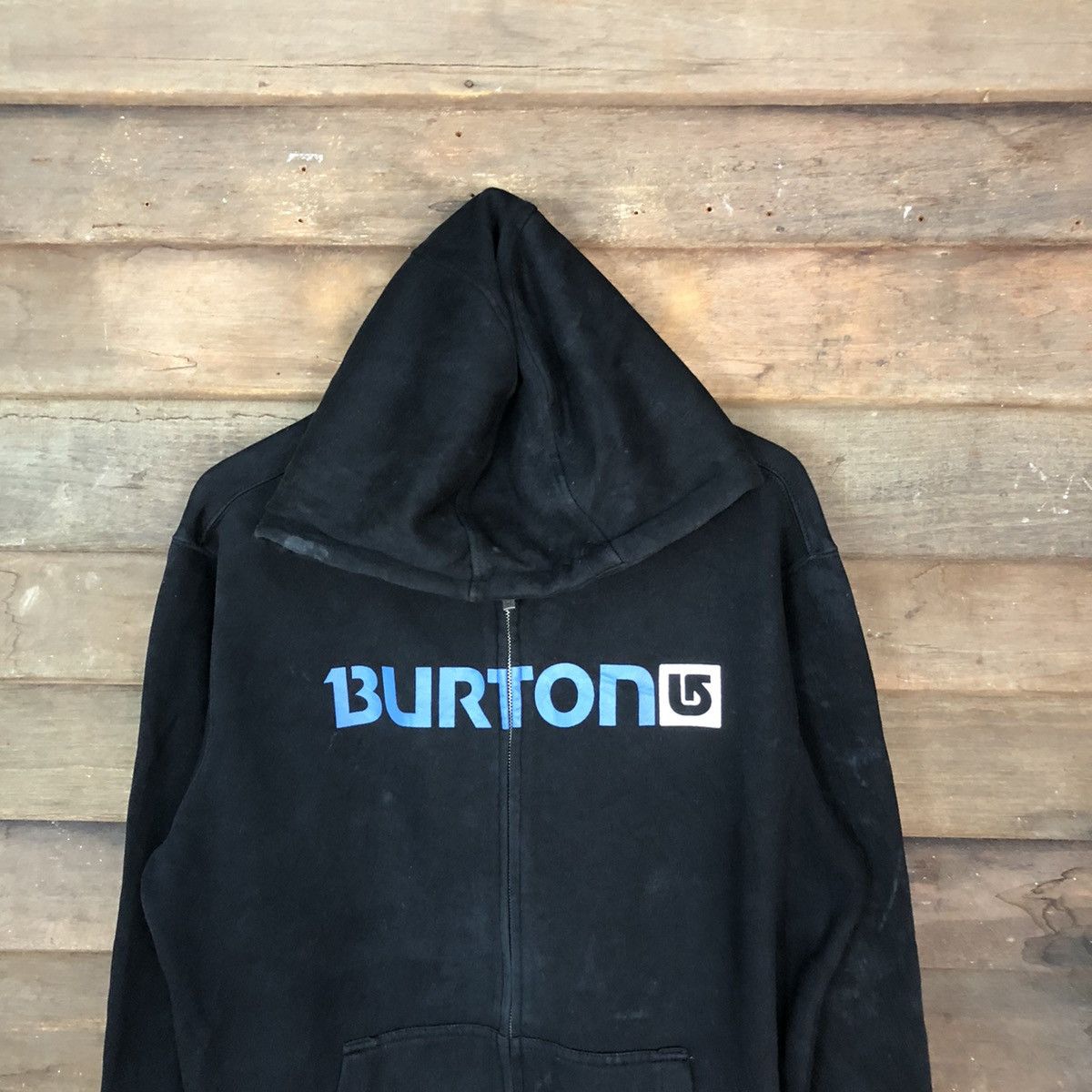 Burton × Vintage Burton Black Hoodie sweater japan skater #4737 Size US L / EU 52-54 / 3 - 2 Thumbnail