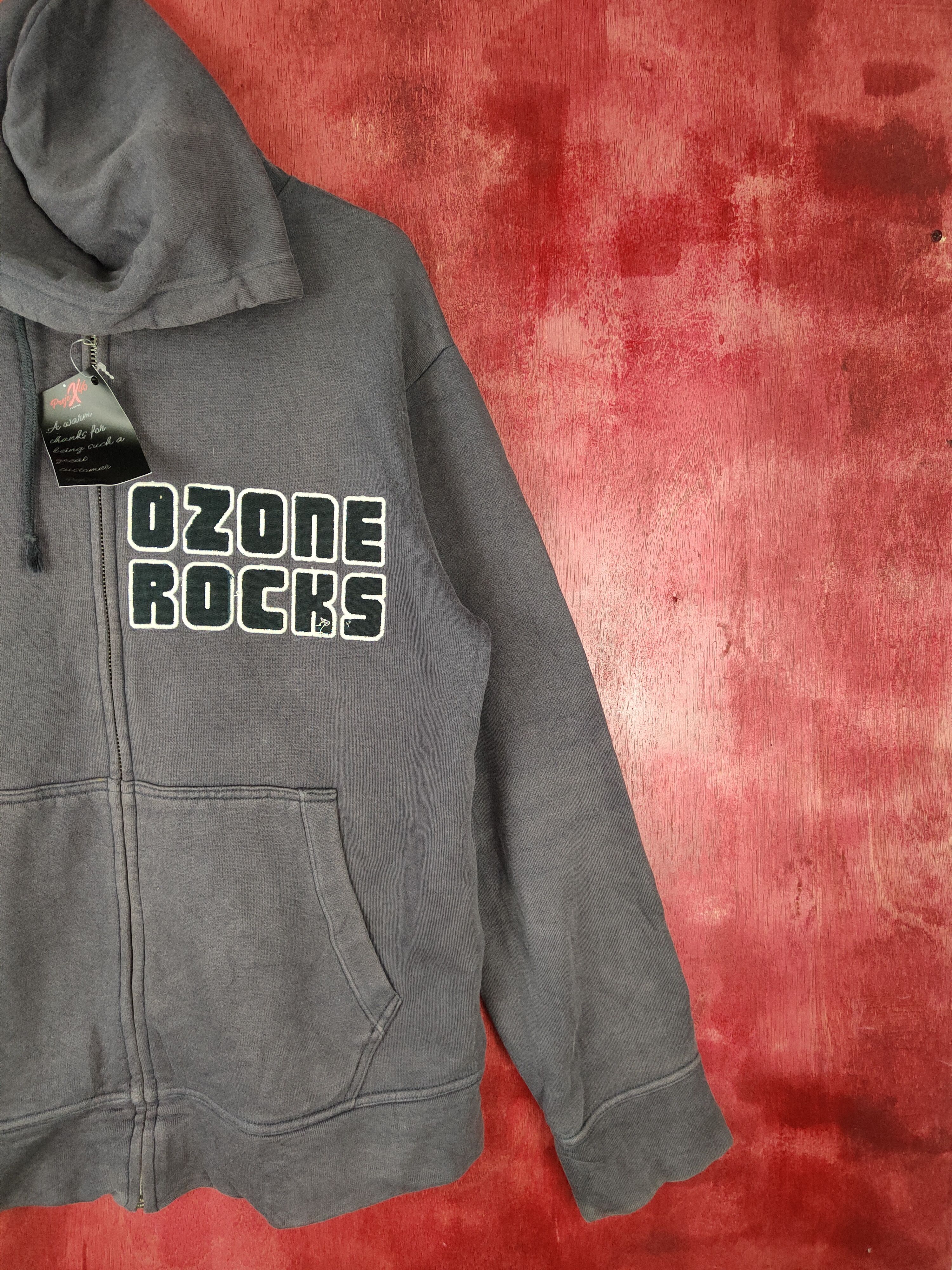 Band Tees Ozone Rocks Dark Blue Hoodie Sweater #4851 Size US M / EU 48-50 / 2 - 7 Thumbnail