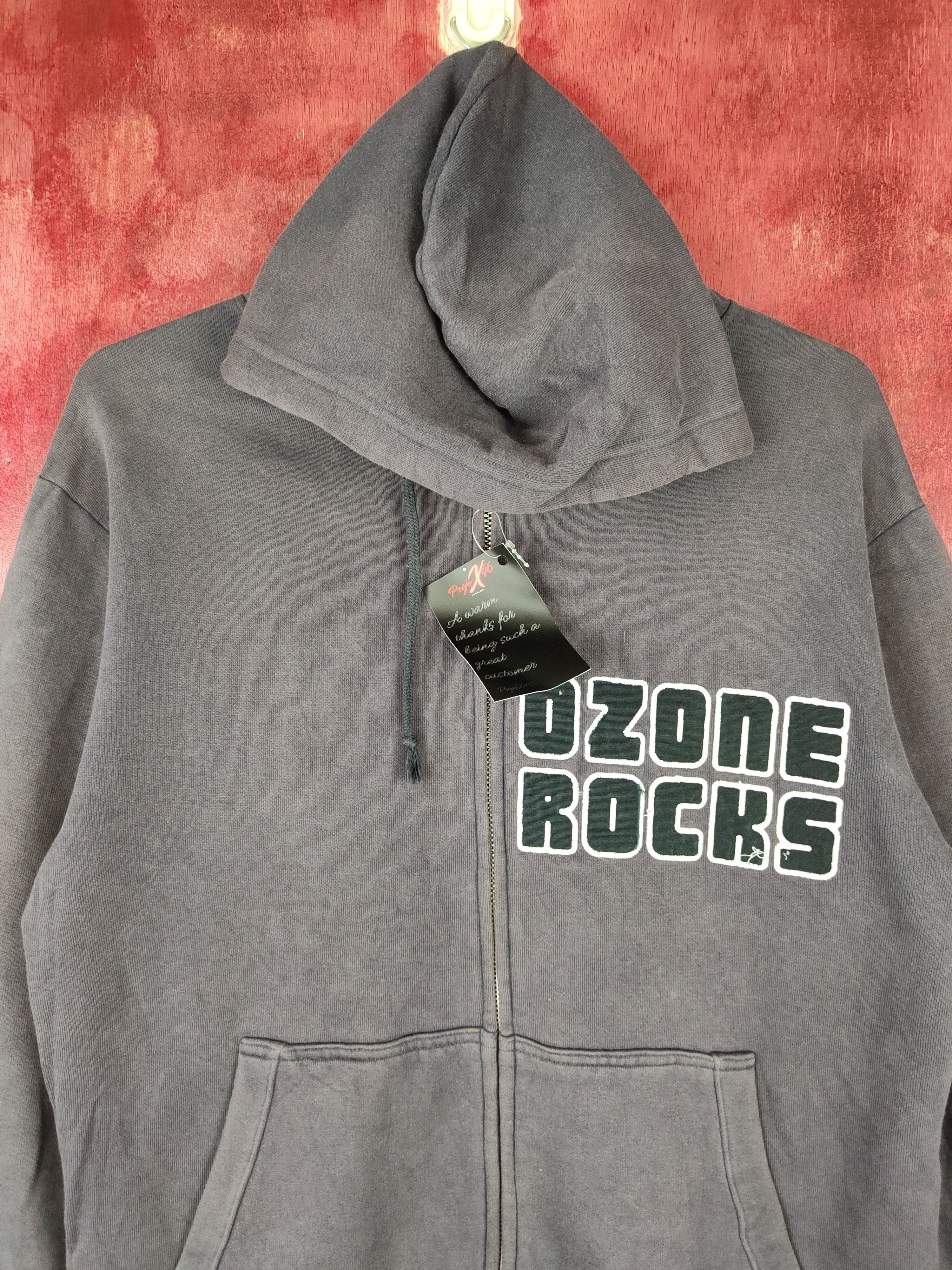 Band Tees Ozone Rocks Dark Blue Hoodie Sweater #4851 Size US M / EU 48-50 / 2 - 2 Thumbnail