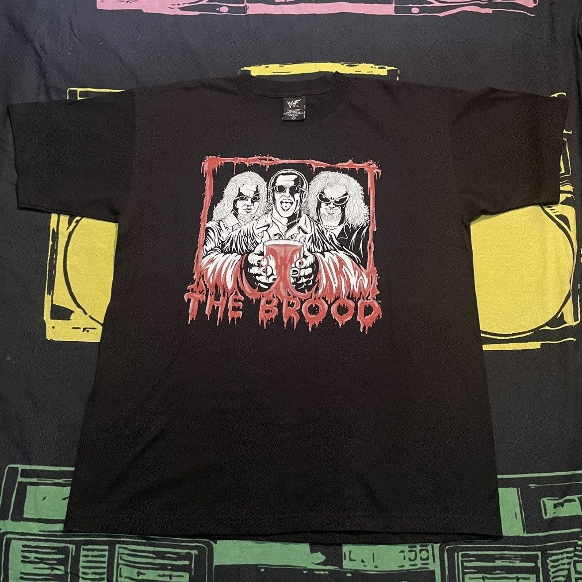 Vintage × Wwe × Wwf Vtg 1999 WWF The Brood Edge Gangrel Bloodbath T ...