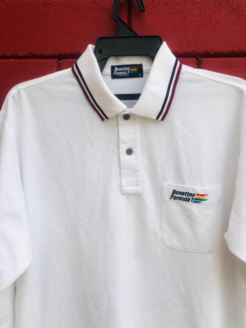 Benetton × Japanese Brand × Vintage Vintage Benetton F-1 Designer Fashion Style Shirt Size US L / EU 52-54 / 3 - 3 Thumbnail