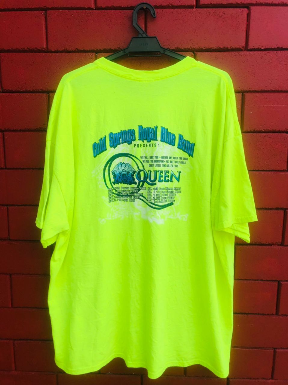 Band Tees × Vintage Vintage Queen Cold Springs Royal Blue Band Shirt Size US XL / EU 56 / 4 - 2 Thumbnail