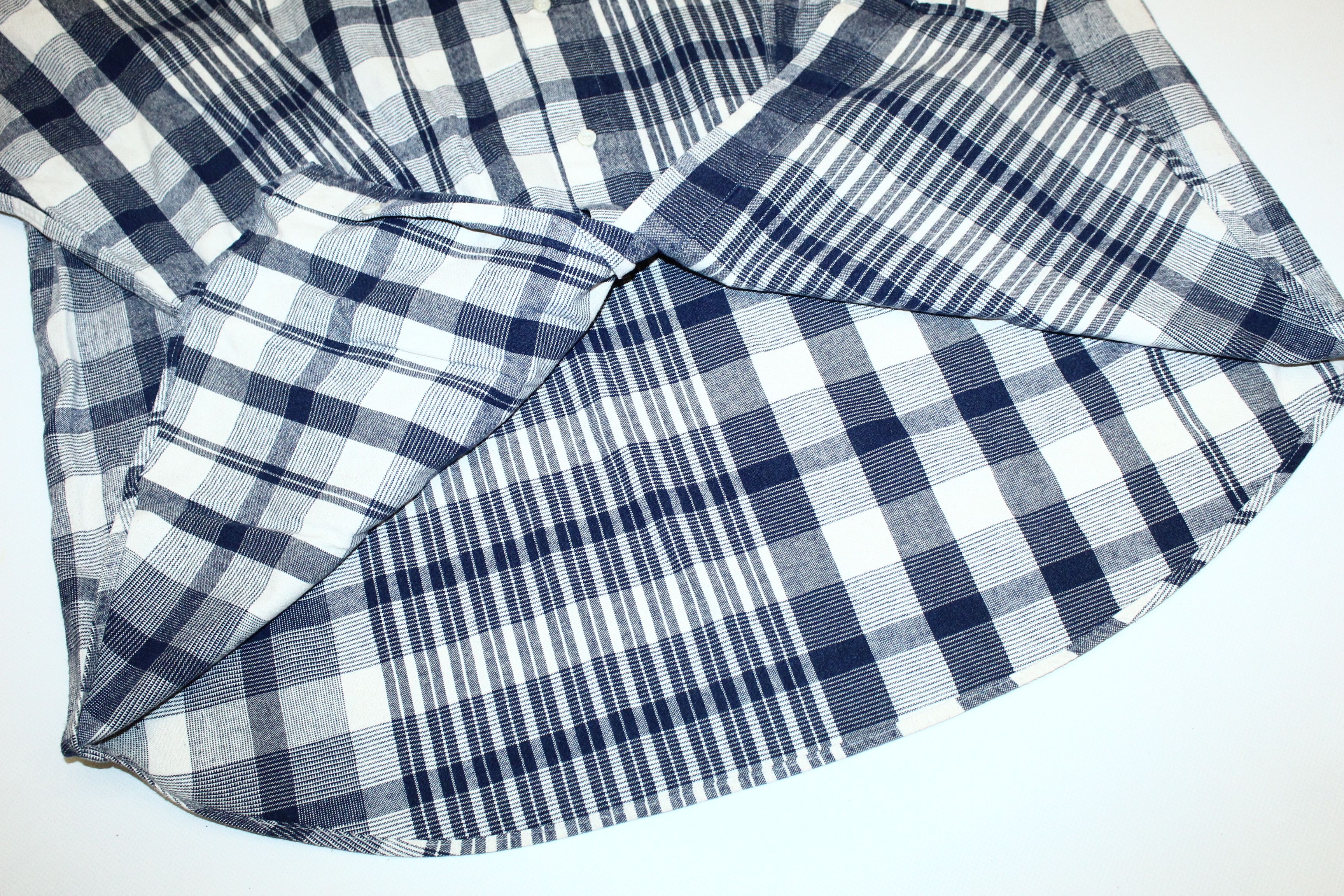 Giorgio Armani Vtg 80's Giorgio Armani Jeans Madras Flannel Baggy Shirt Size US XXL / EU 58 / 5 - 3 Thumbnail