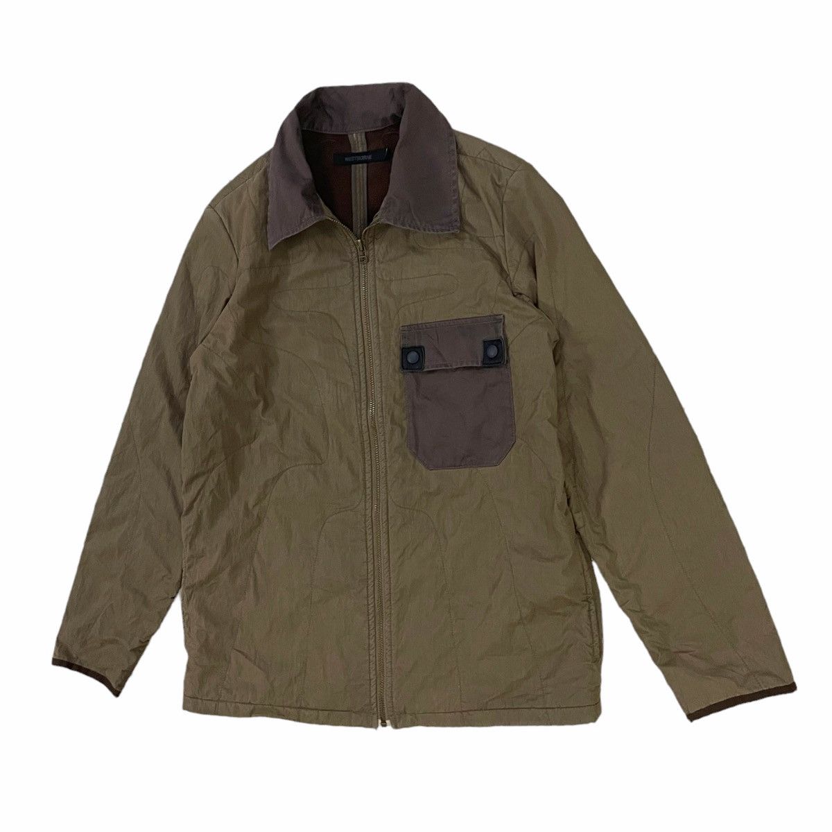 Japanese Brand 💥WESTBORNE MILITARY SINGLE POCKET GREEN JACKET Size US M / EU 48-50 / 2 - 3 Thumbnail