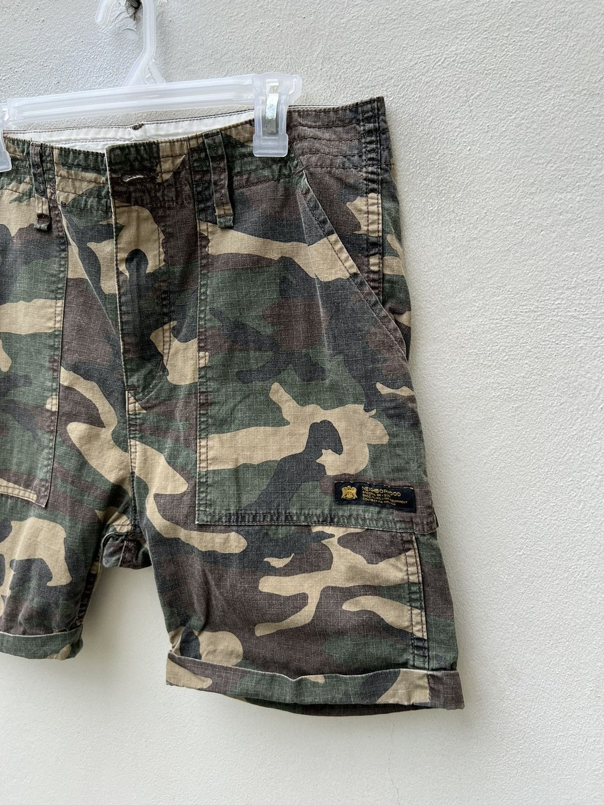Neighborhood × South2 West8 Neighborhood Japan Ripstop Camouflage Military Short Pant Size US 31 - 10 Thumbnail