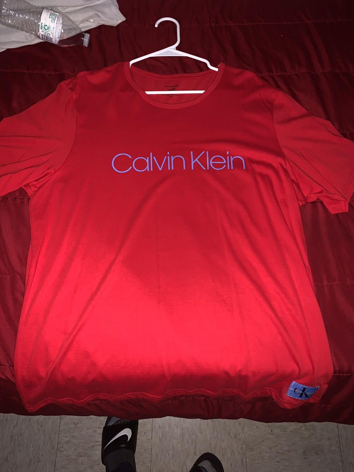 calvin klein t shirt black and red