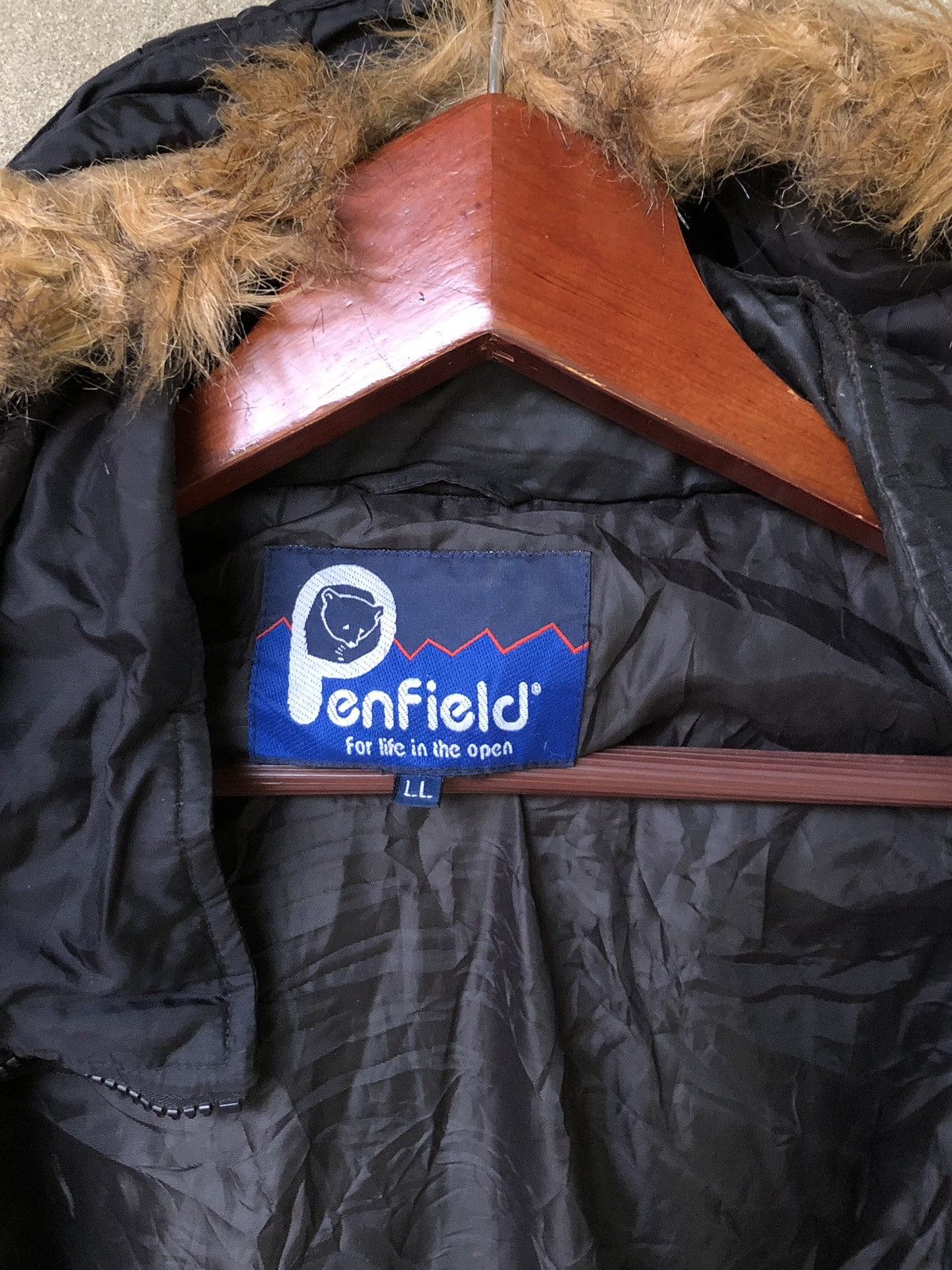 Penfield Last Call⏰Penfield Black Down Filled Faux Fur Hooded Jacket Size US L / EU 52-54 / 3 - 15 Thumbnail