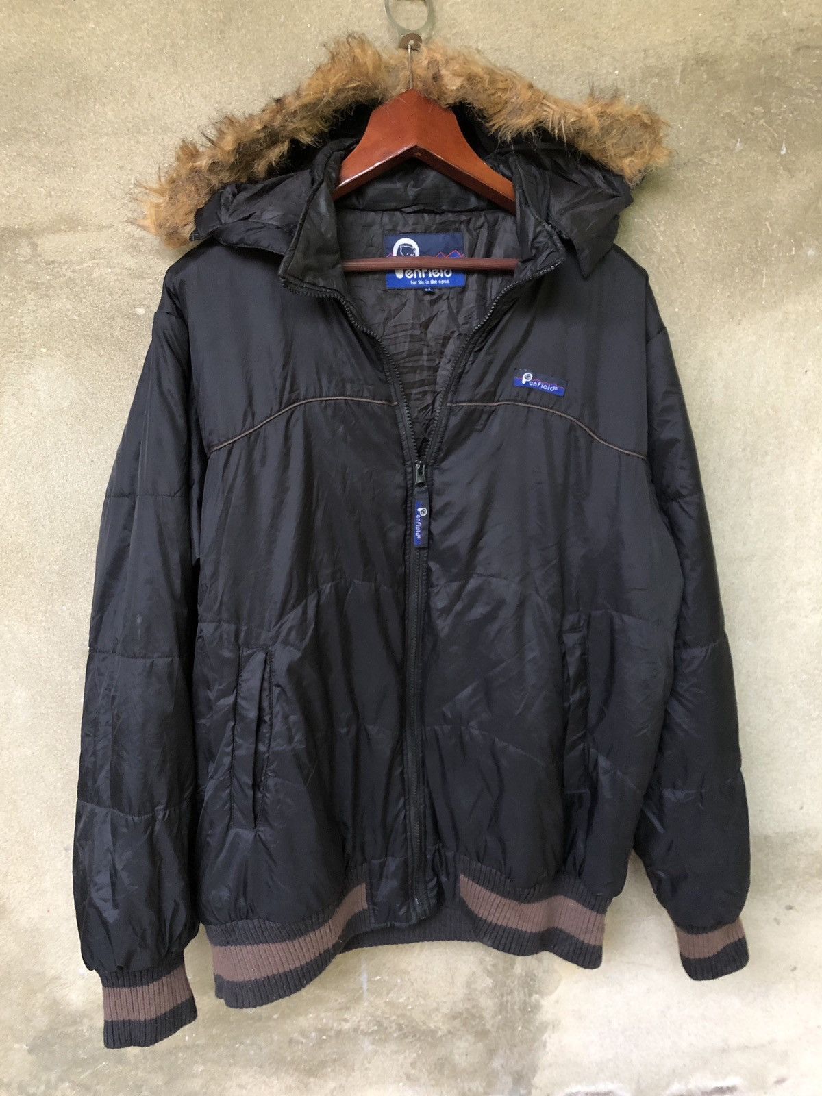 Penfield Last Call⏰Penfield Black Down Filled Faux Fur Hooded Jacket Size US L / EU 52-54 / 3 - 1 Thumbnail
