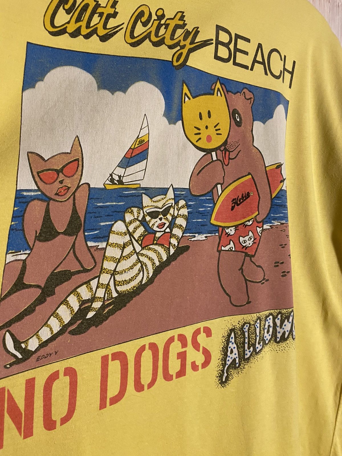 Hobie ultra rare vintage tee Cat City Beach