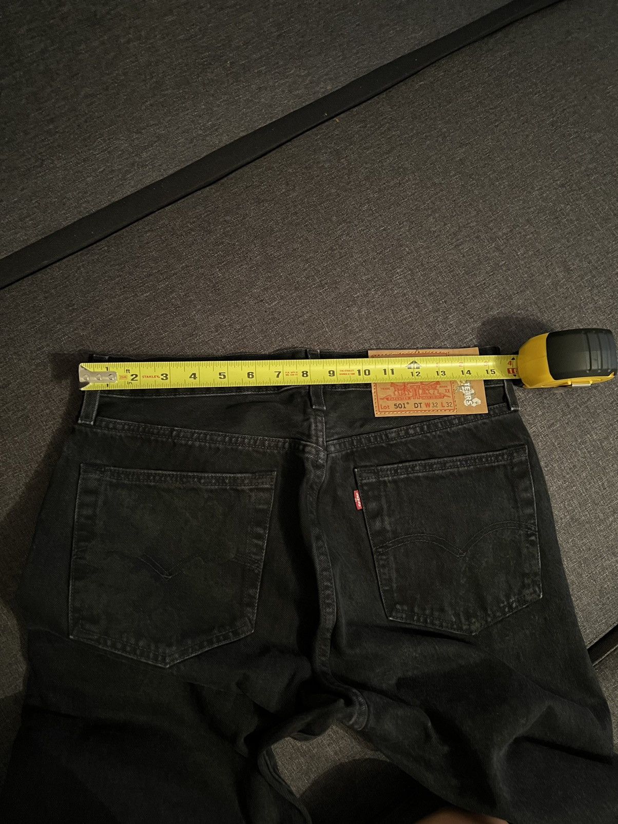 DENIM TEARS × Levi's Denim tears cotton wreath black on black monogram jeans Size US 32 / EU 48 - 20 Thumbnail