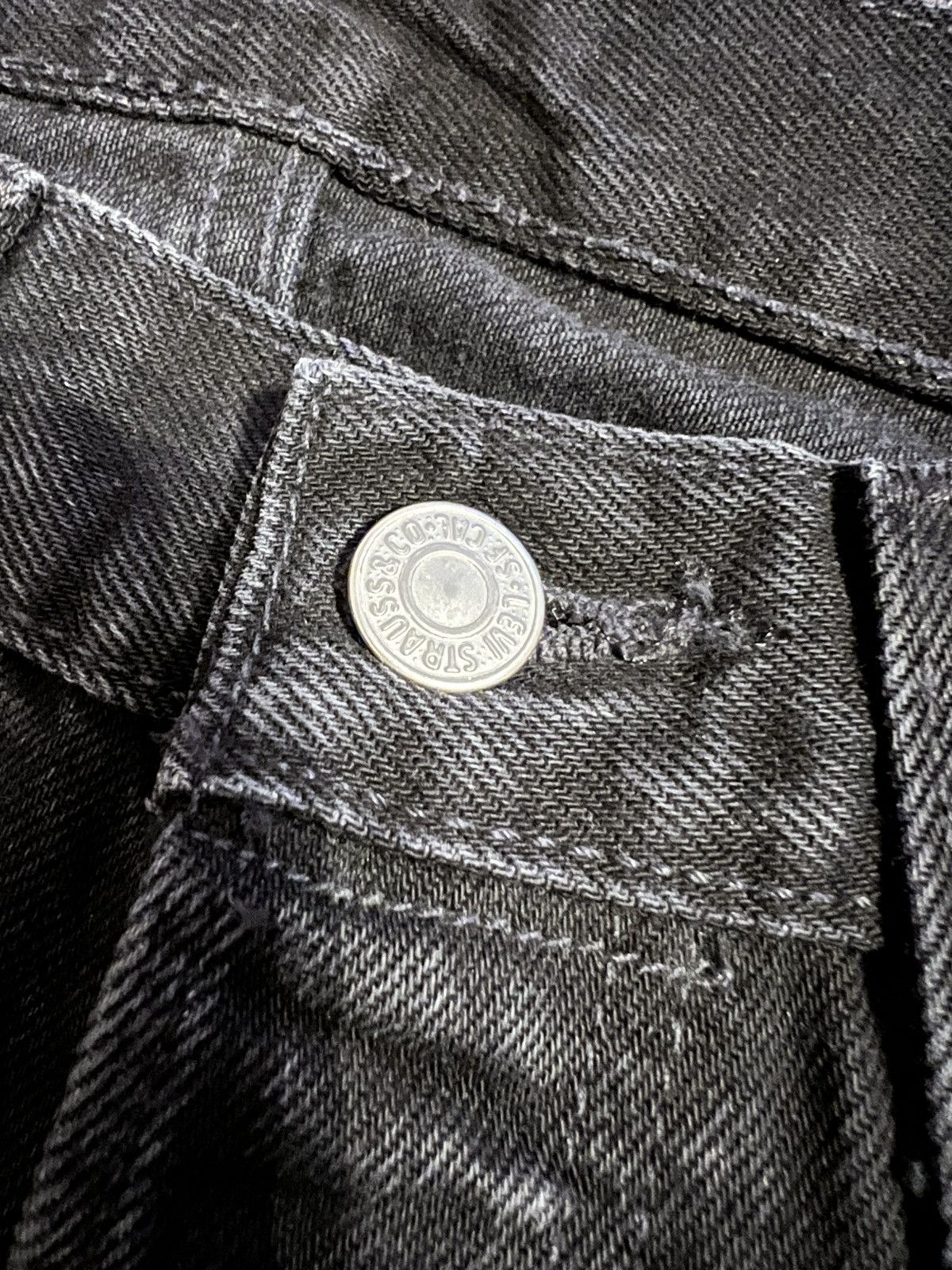 DENIM TEARS × Levi's Denim tears cotton wreath black on black monogram jeans Size US 32 / EU 48 - 5 Thumbnail