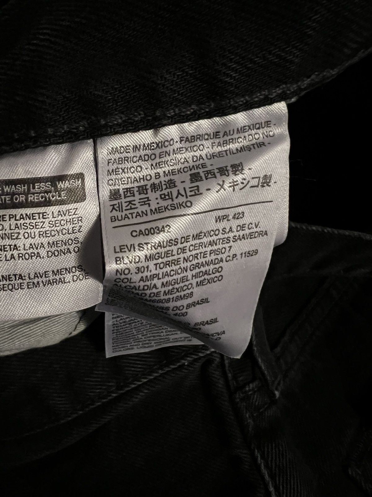 DENIM TEARS × Levi's Denim tears cotton wreath black on black monogram jeans Size US 32 / EU 48 - 6 Thumbnail